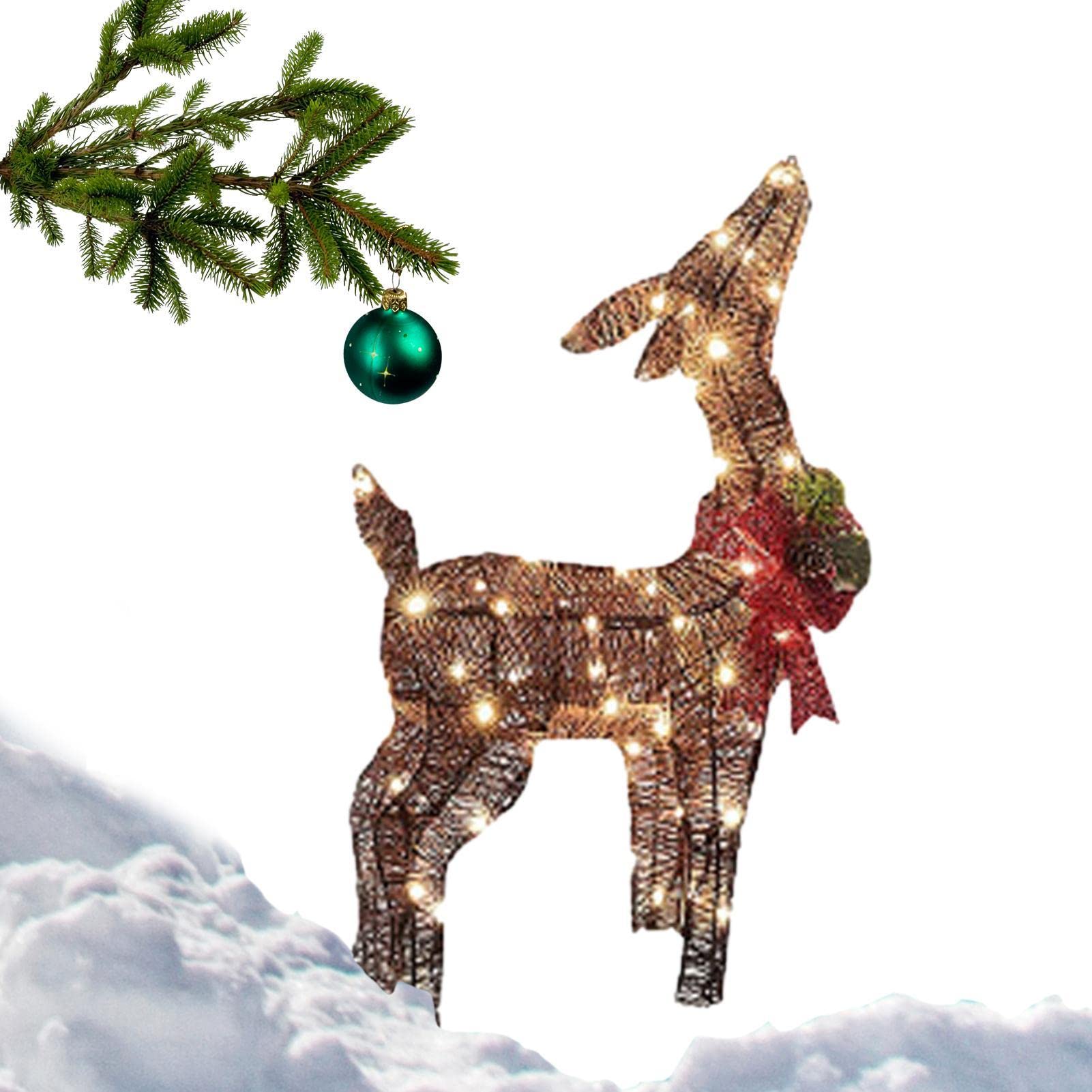 Amazon.co.jp: GIZMAC クリスマス イルミネーション トナカイ型