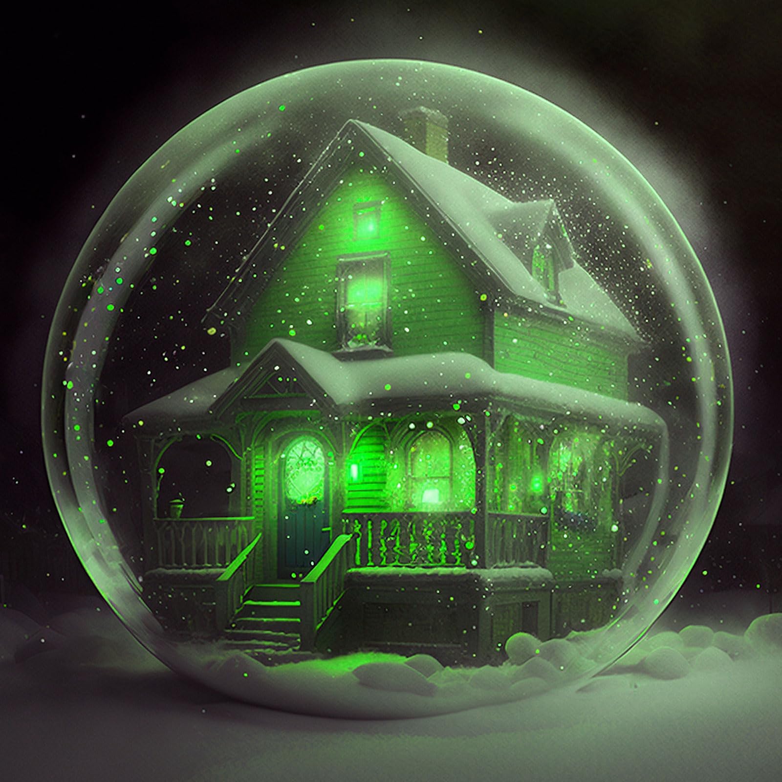 10szt Miniaturowe Lampki LED, Mini Mały Światło z Dołączoną Baterią Micro Reflektor Świateł do Dekoracji Przyjęcia DIY Paper Lantern Akcesoria do Domku dla Lalek (Zielony)