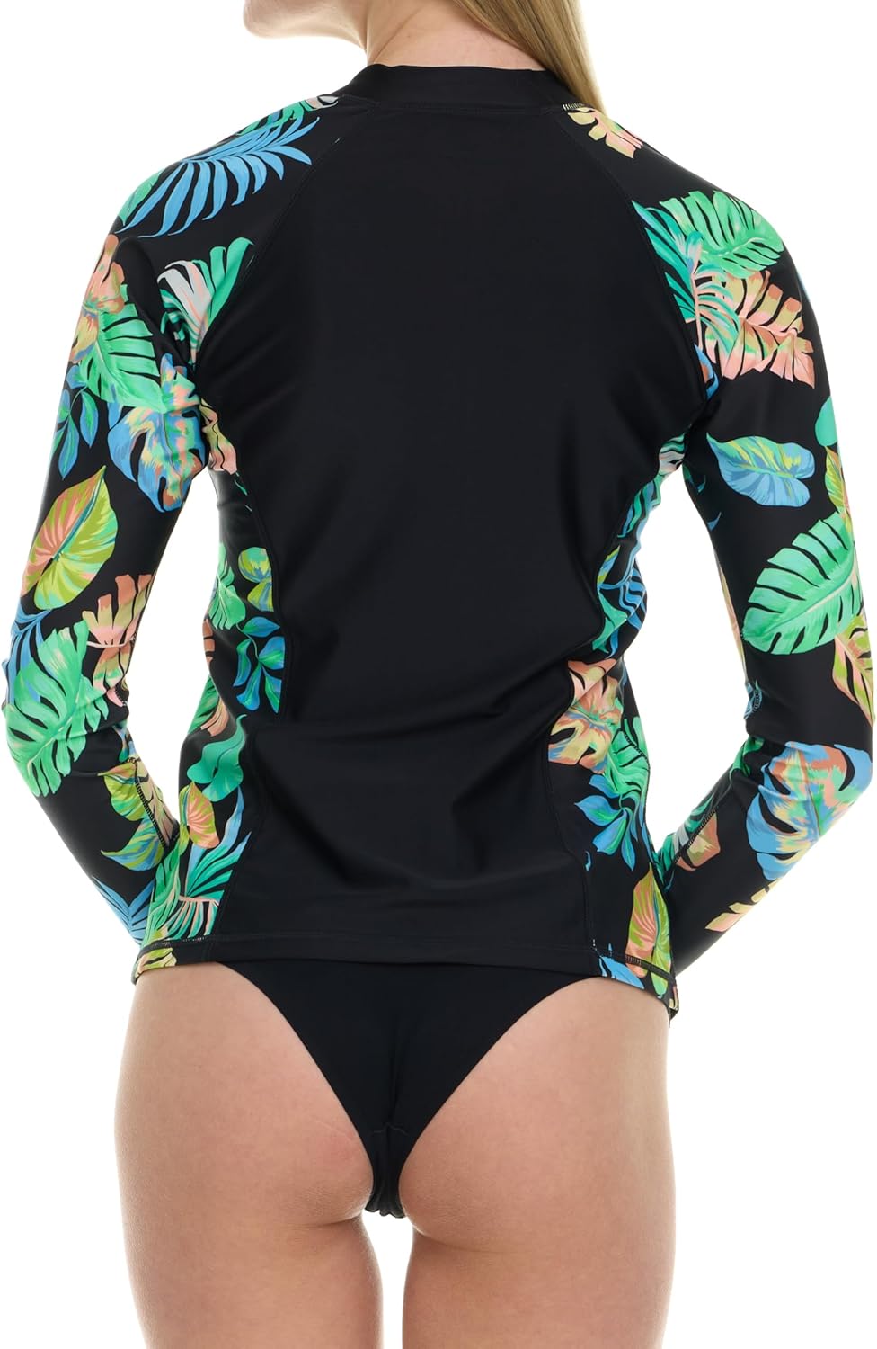 Hurley Rash Guard for Women Full Zip, Zip Up Long Sleeve Swim Shirts for Women, Surfing Top UPF 50+ SPF Sun & UV Protection - Image 4