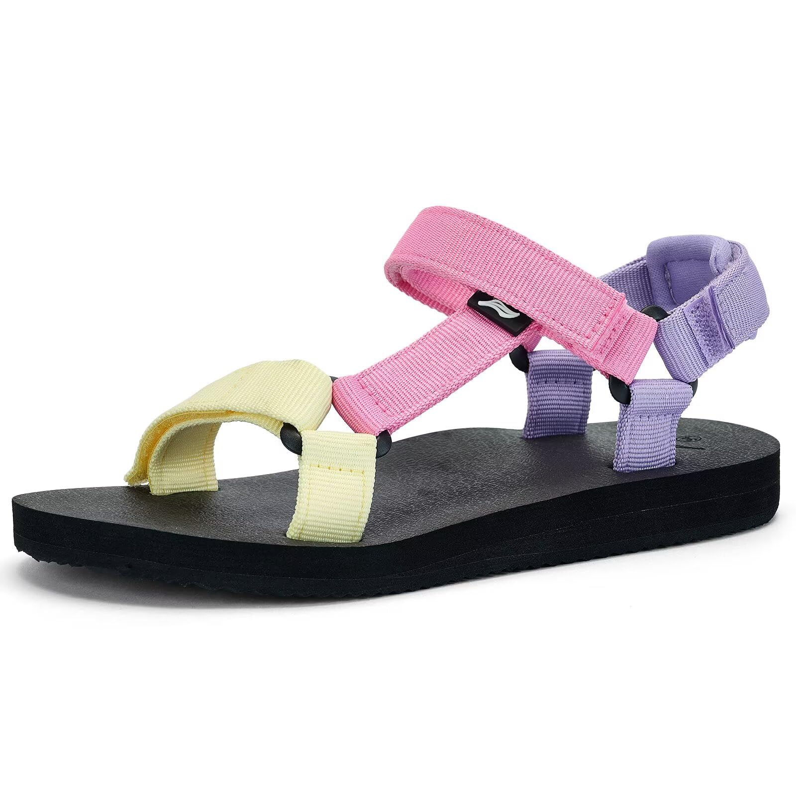 Kids Hiking Sandals Boys Girls Yoga Mat Insole Comfortable Walking Water Sandals With Arch Support for Beach Travel Athletic