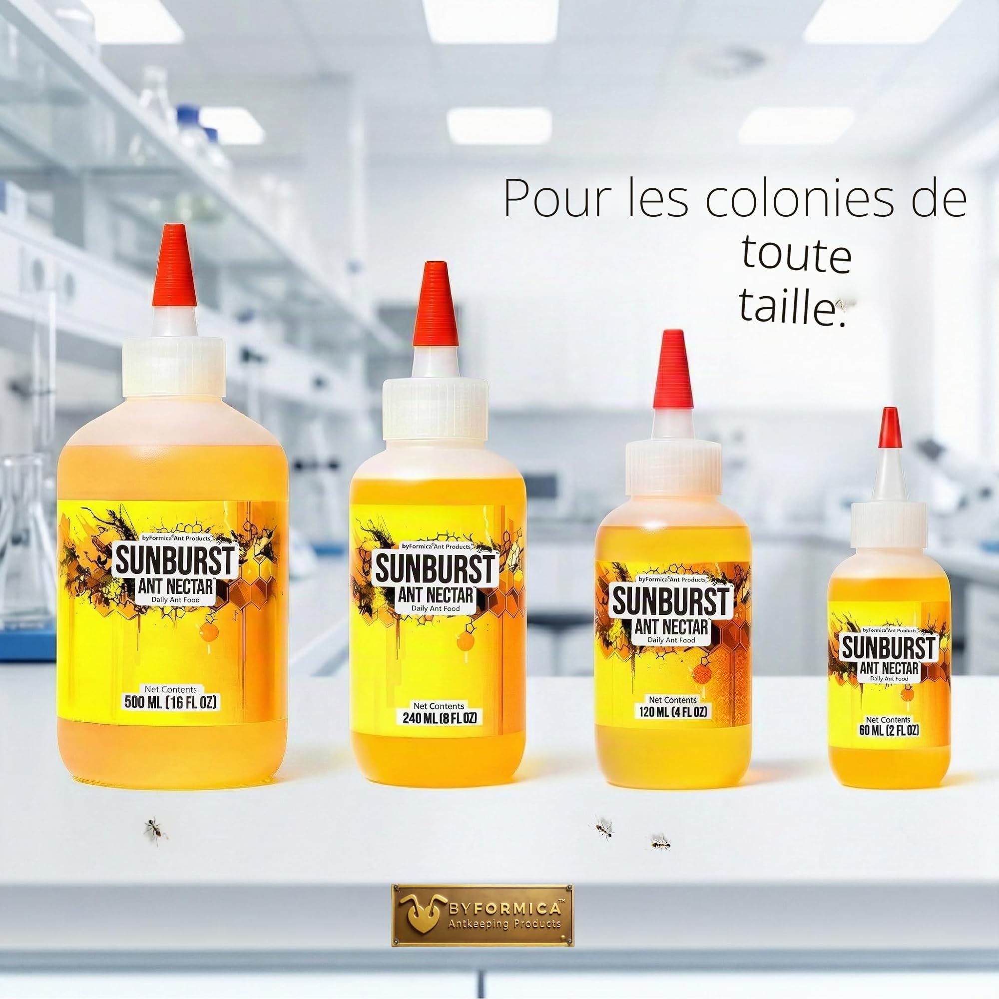 Nectar à Fourmis SUNBURST - 60 ml de Nourriture Liquide de Qualité Supérieure pour Fourmis