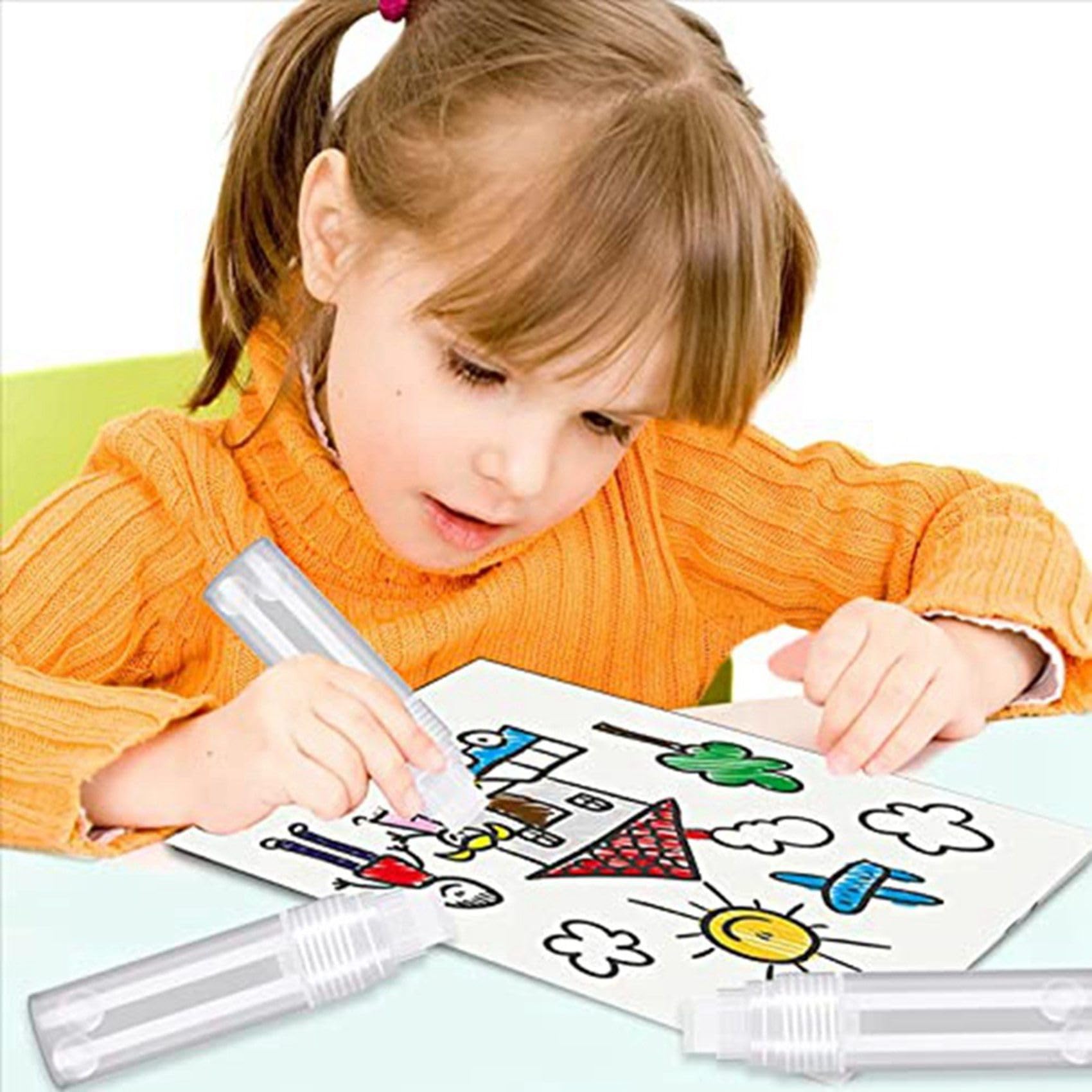 Lot de 30 marqueurs de peinture acrylique rechargeables de 15 mm, marqueurs vides pour peinture sur roche, bois blanc transparent
