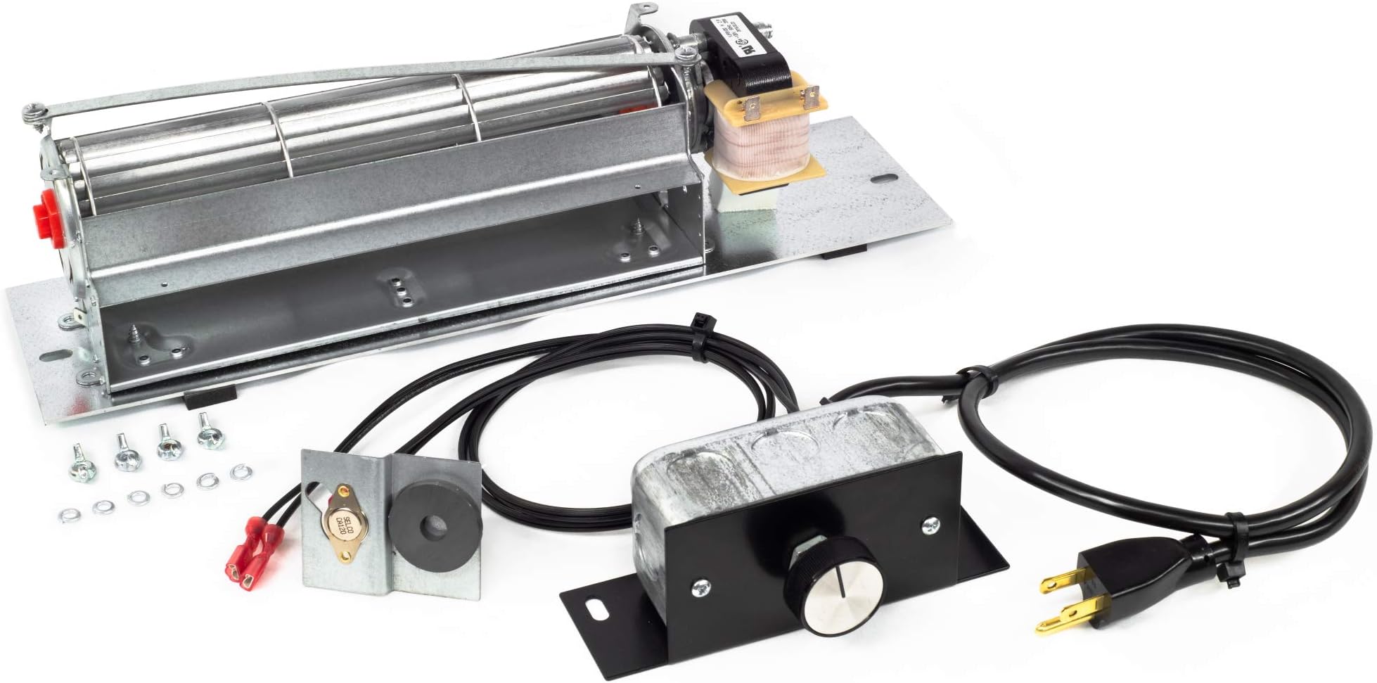 FK24 Fireplace Blower kit for Majestic, Martin, Northern Flame, Temco, Vermont Castings, CFM, Rotom HB-RB65 | Ball Bearing, Quiet, High Air Flow