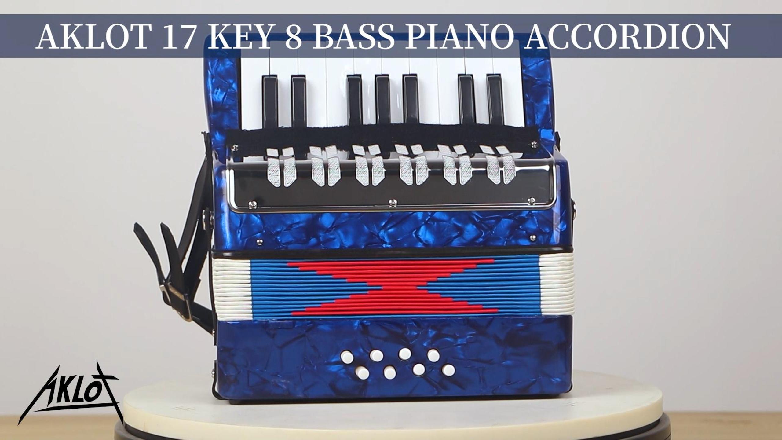 Amazon.com: AKLOT 17 Key Piano Accordion, Lightweight & Compact