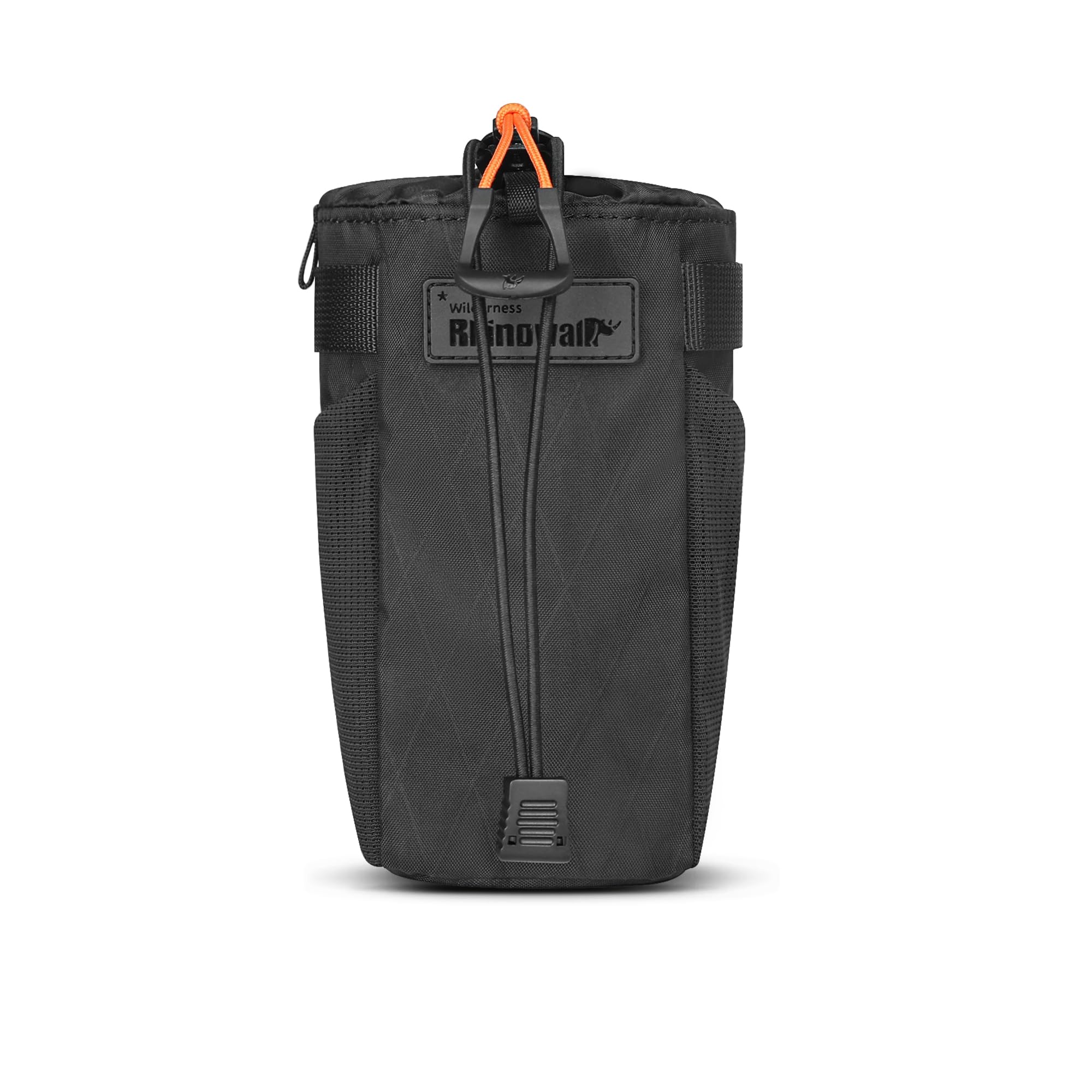 Fahrrad Flaschenhalter Tasche, Wasserdicht & Isoliert, Schnellverschluss, 3-Punkt-Befestigung, Drainagesystem, Seitentaschen – Ideal für MTB, Gravel und Rennrad (Schwarz)