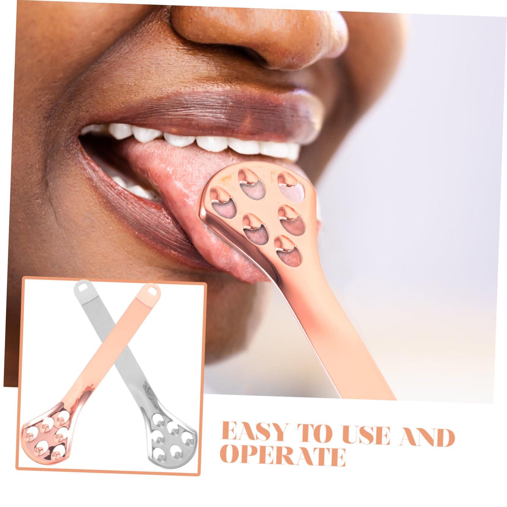 minkissy 10 Pezzi raschietto per lingua fornitura di denti pulisci lingua per adulti tongue scraper raschietto lingua spatola in silicone raschietto per l'igiene orale pulito detergente