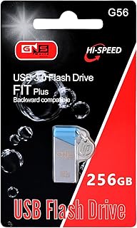GNS World USB 3.0 Flash Drive High-Speed FIT Plus Pen Drive Portable Storage Device Backward Compatible USB Stick for Laptop PC Mac Data Transfer Durable Design (256.0, GB)