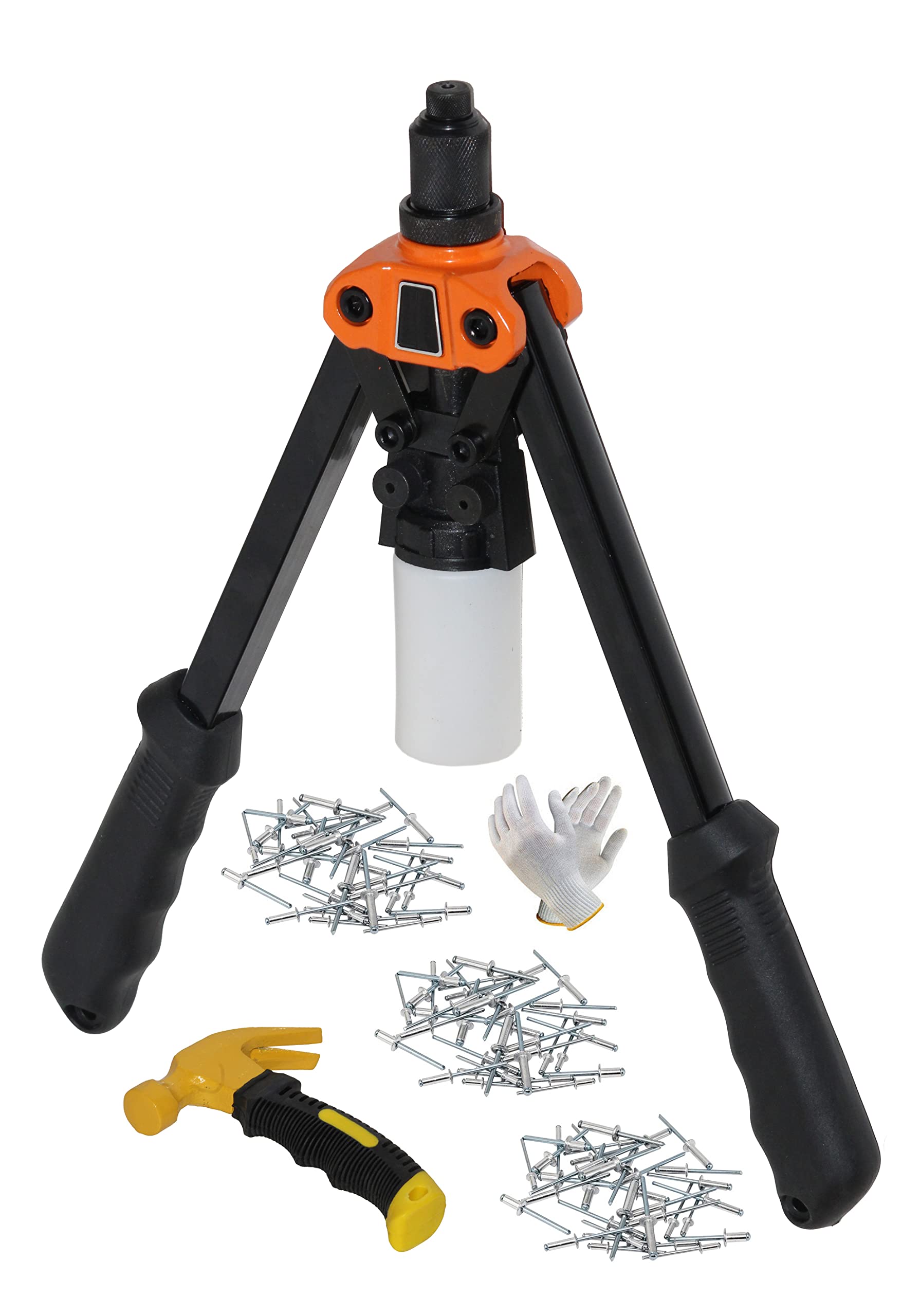 Digital Craft Manual Rivet Gun Multifunctional Industrial Grade Riveter Gun Hand Riveting Kit Gun Household Repair Tools AG 13" Inch Hand Riveter,Small Hammer (B0BQLG2P55) Amazon Price History, Amazon Price Tracker
