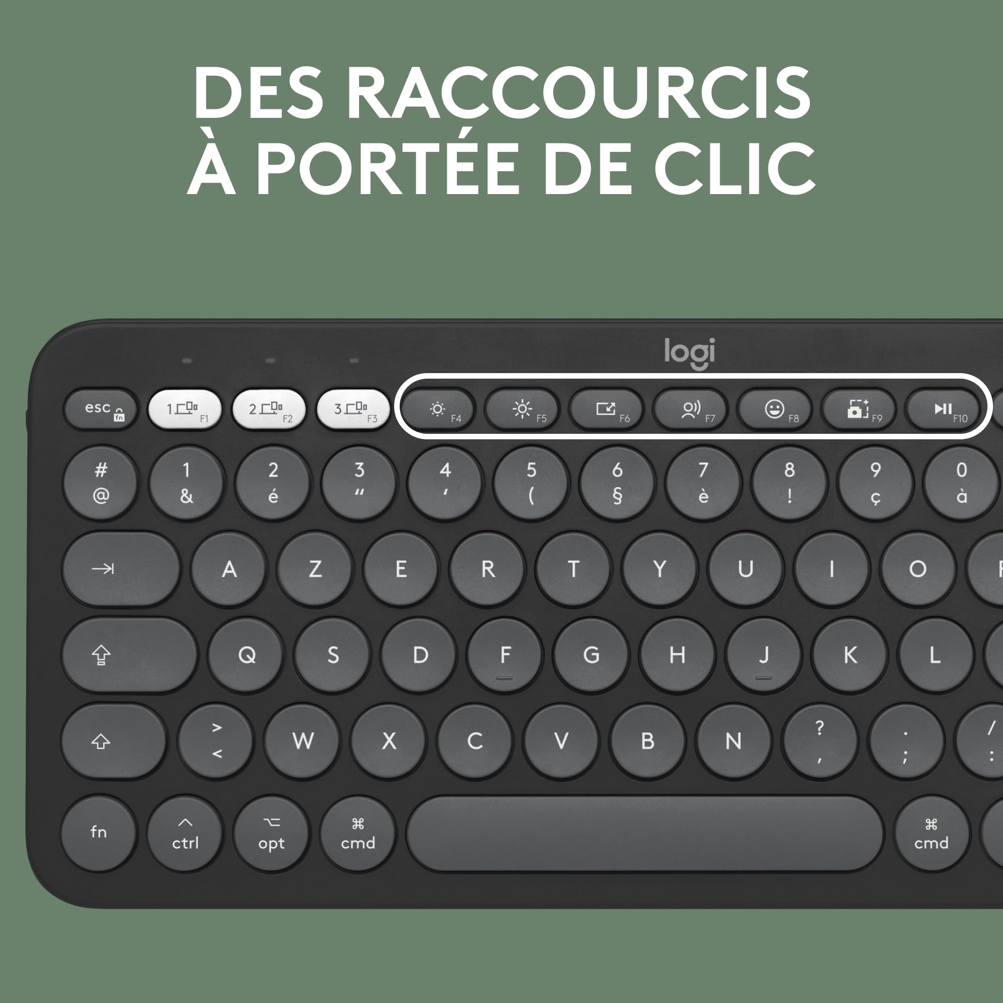 Logitech Pebble 2 Combo, Clavier et Souris sans Fil, discrets et Portables, Personnalisables, Logi Bolt, Bluetooth, Easy-Switch pour Windows, macOS, iPadOS, Chrome - Clavier Français AZERTY, Graphite