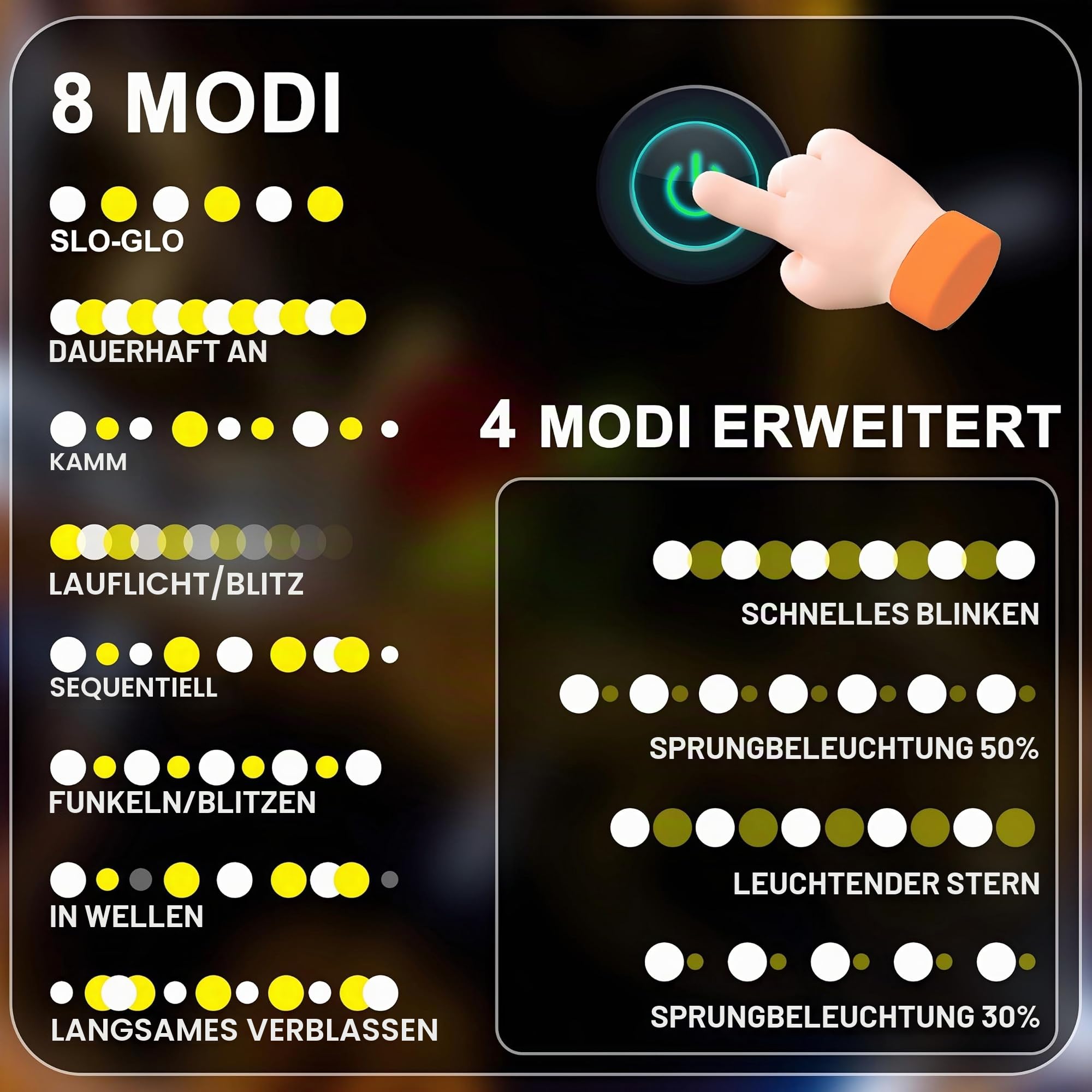 WISD LED Lichterkette 33m, 600er Warmweiß und Weiß - Dimmbare Weihnachtsbeleuchtung mit 12 Modi, Timer und EU Stecker - Innen und Außen Deko für Weihnachtsbaum, Balkon, Zimmer, Garten