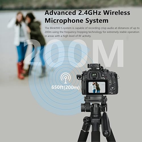 Miniatura 10 de Saramonic Blink900 S1 - Micrófonos inalámbricos Lavalier para cámaras, videocámara, computadora DSLR, doble canal, duración de la batería de 6