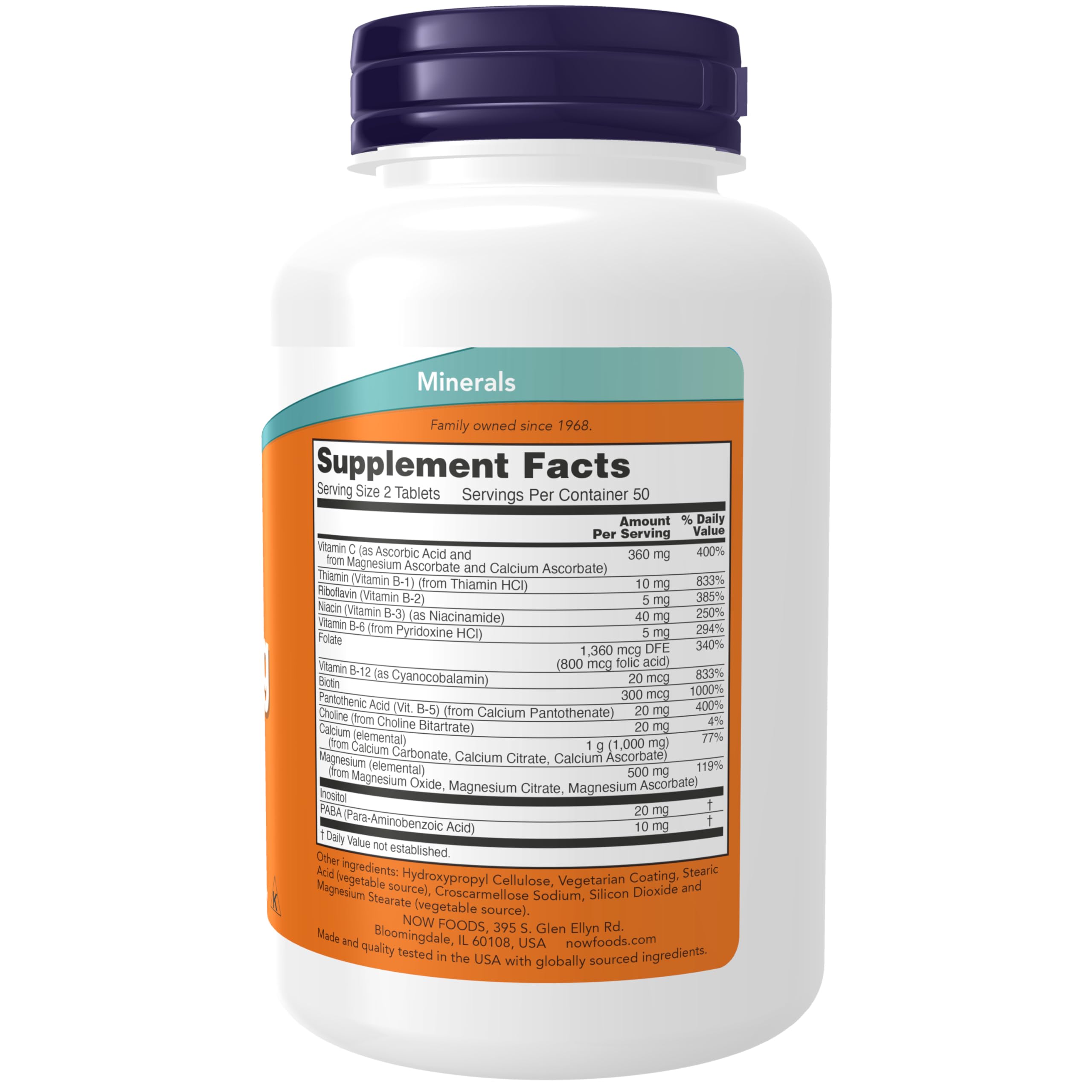 NOW Supplements, Cal-Mag Stress Formula* with B-Complex & Vit C, 100 Tabs — Amazon image 2