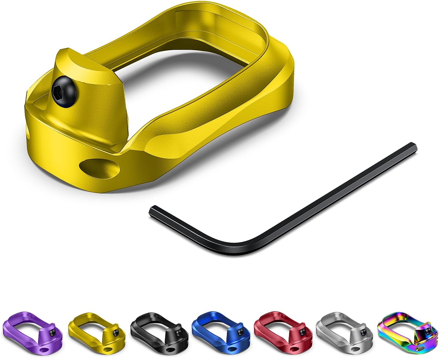 GL00OCK Aluminum Watch Frame Mount Cover for 17, 17L, 22, 24, 31, 34, 35, 37 (Gen3 and Gen4) Watch Case (Gold)