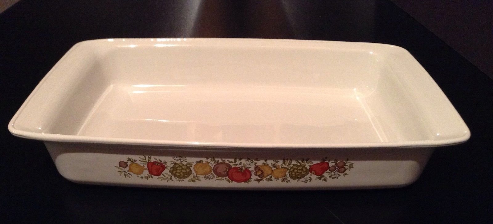 Vtg Corning Warespice Of Life Rectangle Lasagna Brownie Roasting