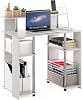 Furinno Jaya Simple Design Computer Writing Desk, White OakStainless Steel