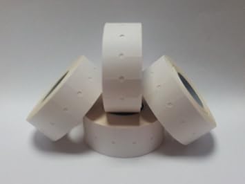 CT1 22mm x 12mm Also Known as 21mm x 12mm Price Gun Labels - White Peelable - 15 Rolls / 15,000 Labels