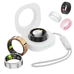 UniJethro Smart Ring for Women Men Health Fitness Tracker Ring IP68 Waterproof Rings Sleep Ring with Charging Case