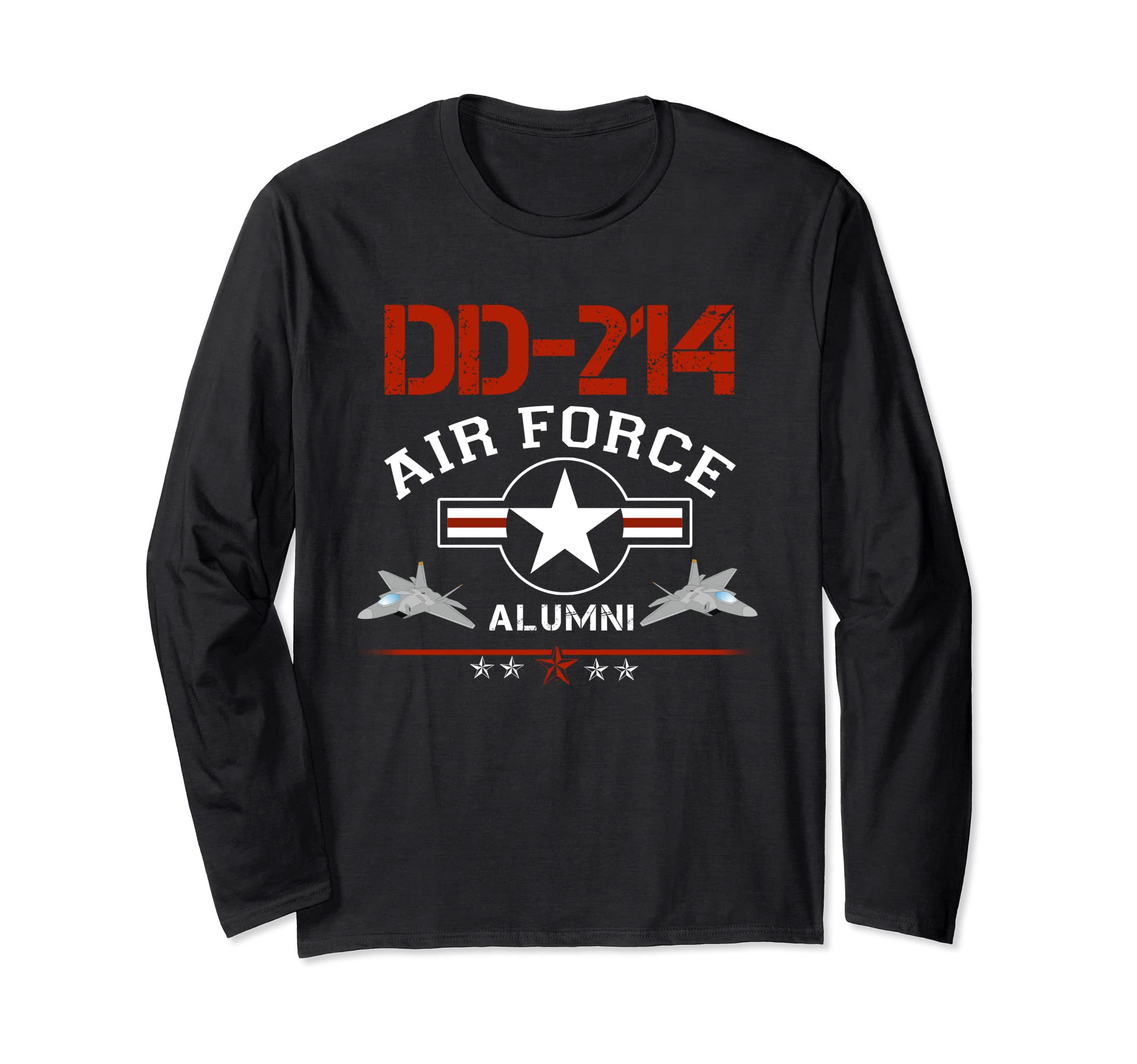 DD-214 Alumni Air Force T-Shirt Military Veteran Long Sleeve T-Shirt