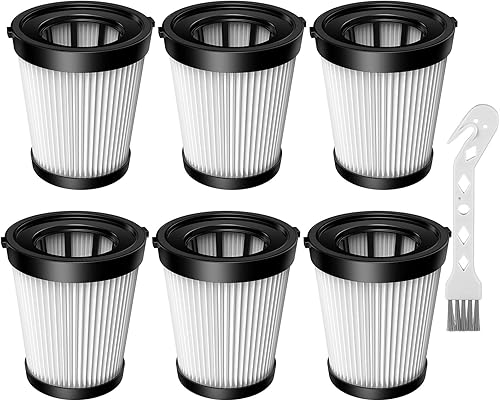 Nequare Vacuum S181 - Paquete de 6 filtros HEPA FSV001 compatibles con Fabuletta FSV101, FSV001, Girnoor G160 y G165, Afoddon A300, Lubluelu 202,