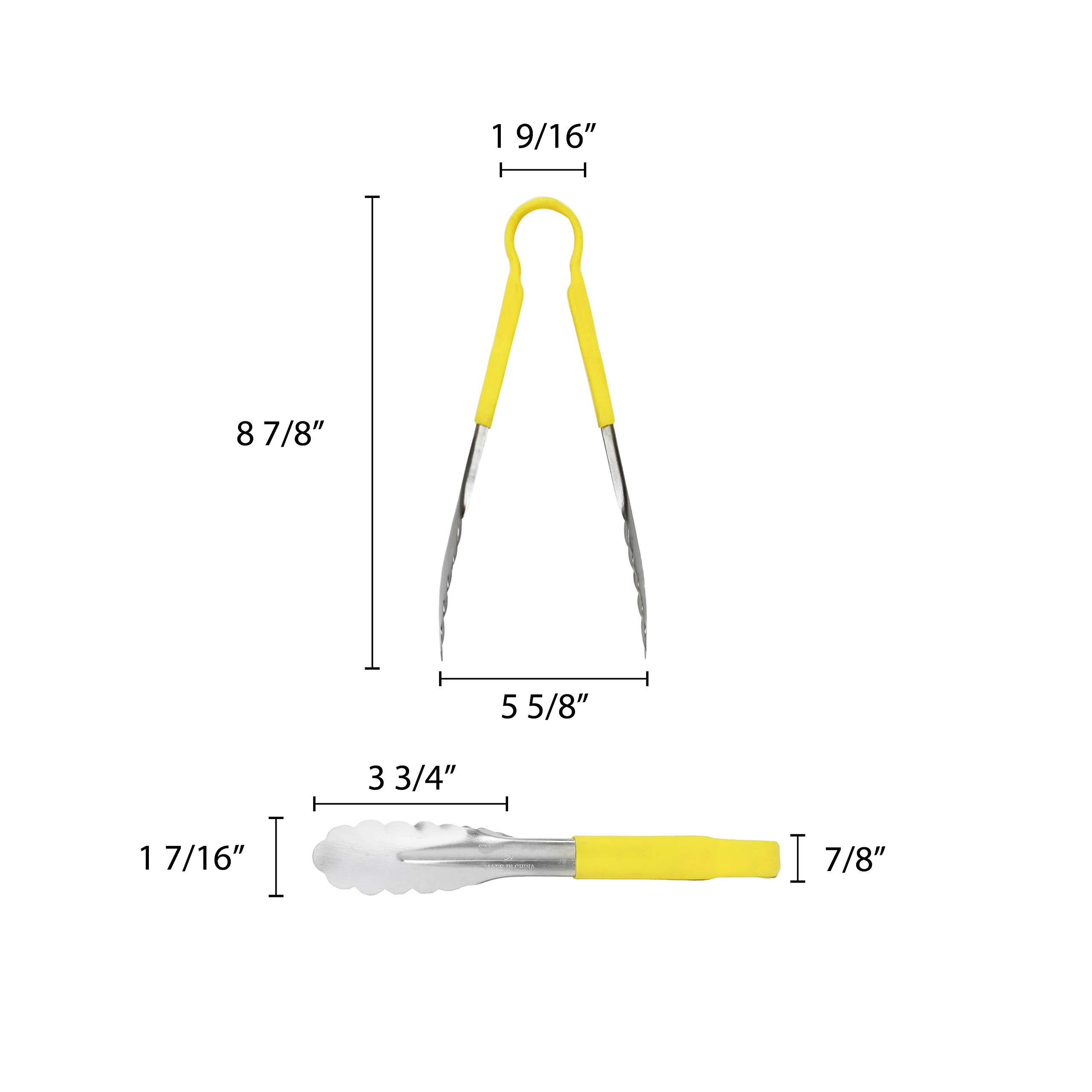 Thunder Group - Pinza de acero inoxidable de 254 mm amarillo