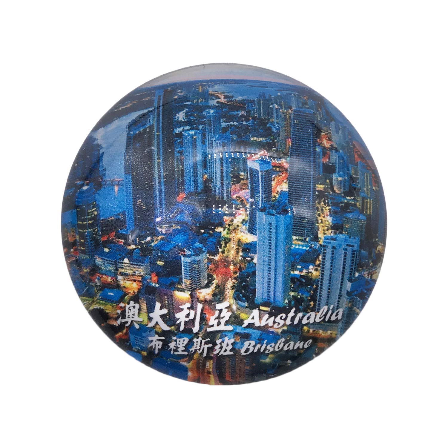 Wedarego Brisbane Australia 3D Refrigerator Fridge Magnet Crystal Glass Magnet Tourist Travel Souvenir Collection Gift Magnetic Sticker Home Kitchen Decoration