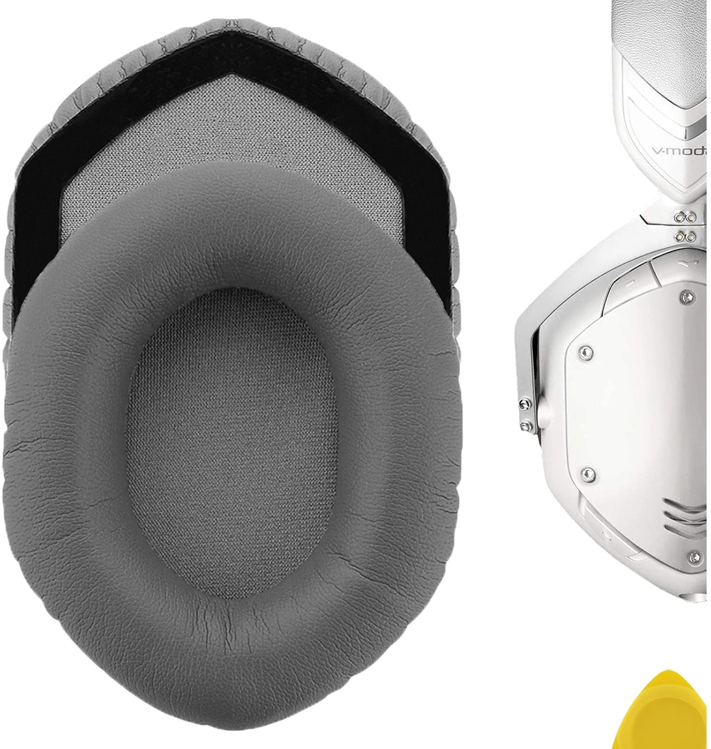 Geekria Replacement Ear Pads Compatible with Crossfade Wireless/ 2/3, M-100, LP, LP2 Headphones, Ear Cushions (Grey)