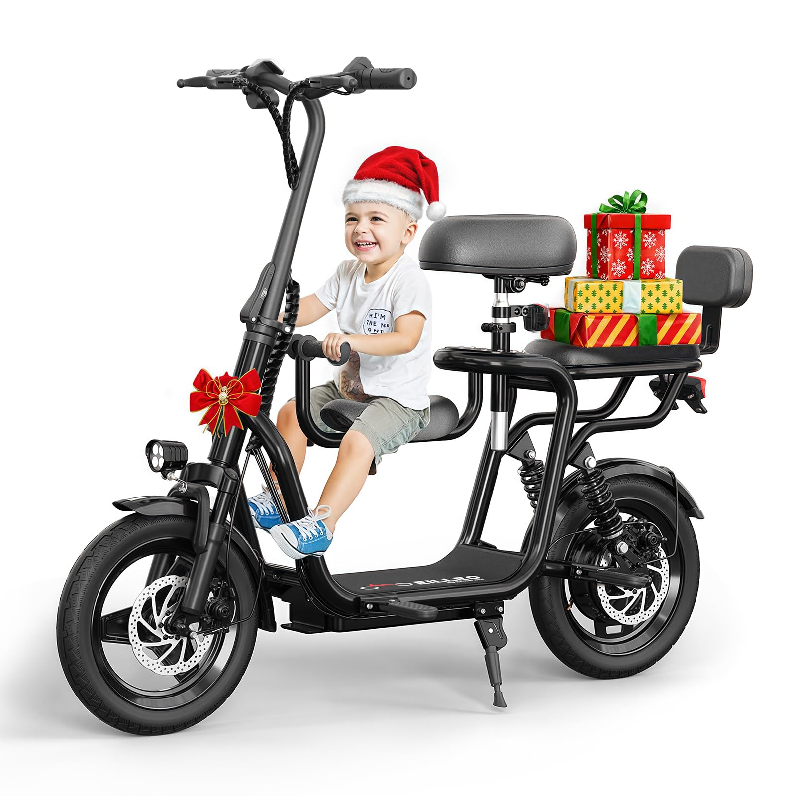 Adult Electric Scooter with Seat, Electric Scooters for Adults with 500W Peak Power Motor, 17.4mph & 20 Mile Range, E-Scooter with Seat and Dual Braking System, 14" Pneumatic Tires