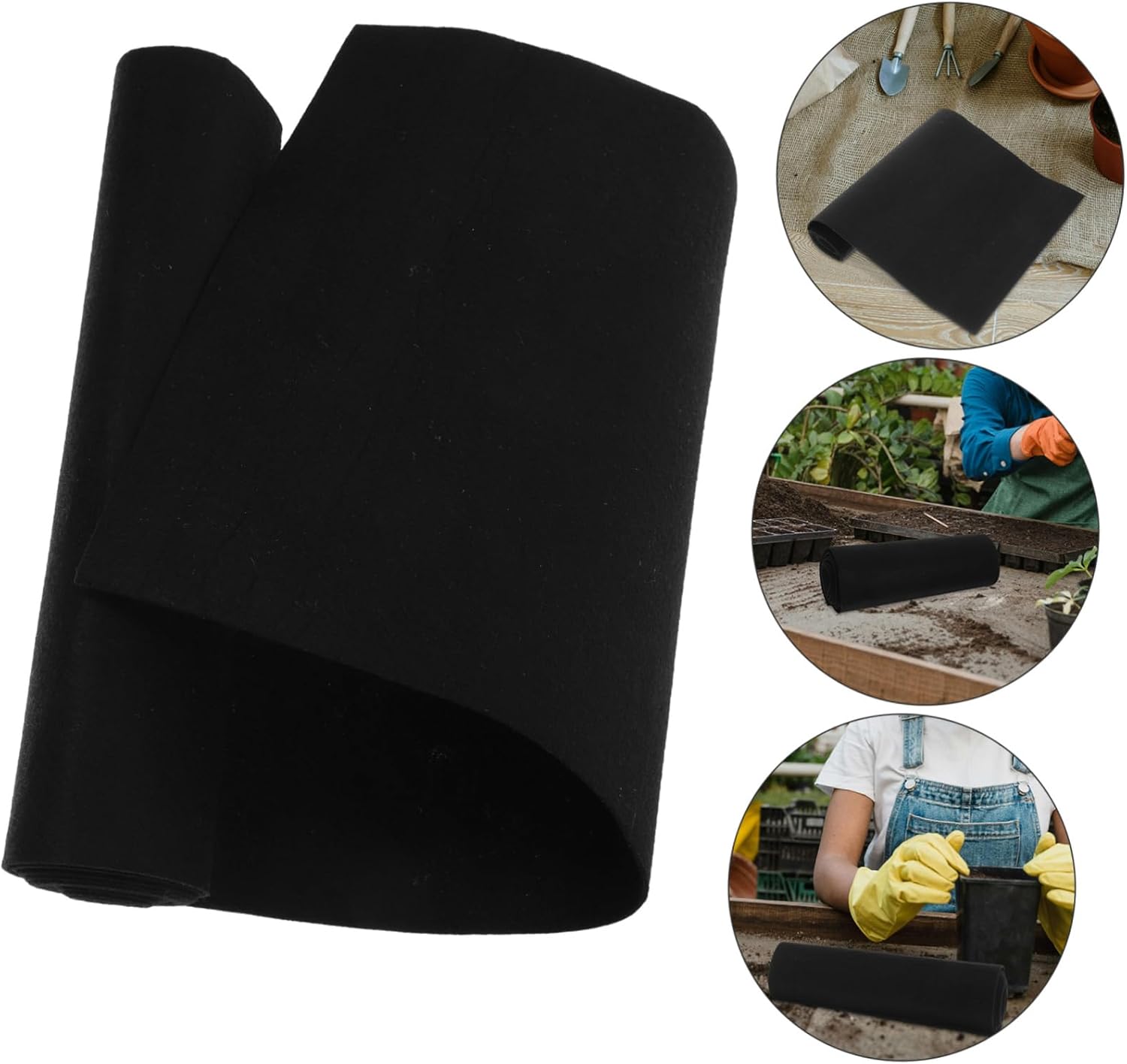 3pcs Planter Liner for Garden Pots Breathable Non-Woven Flower Pot Liner for Use for Easy Planting and Replacement for Versatile Gardening Needs