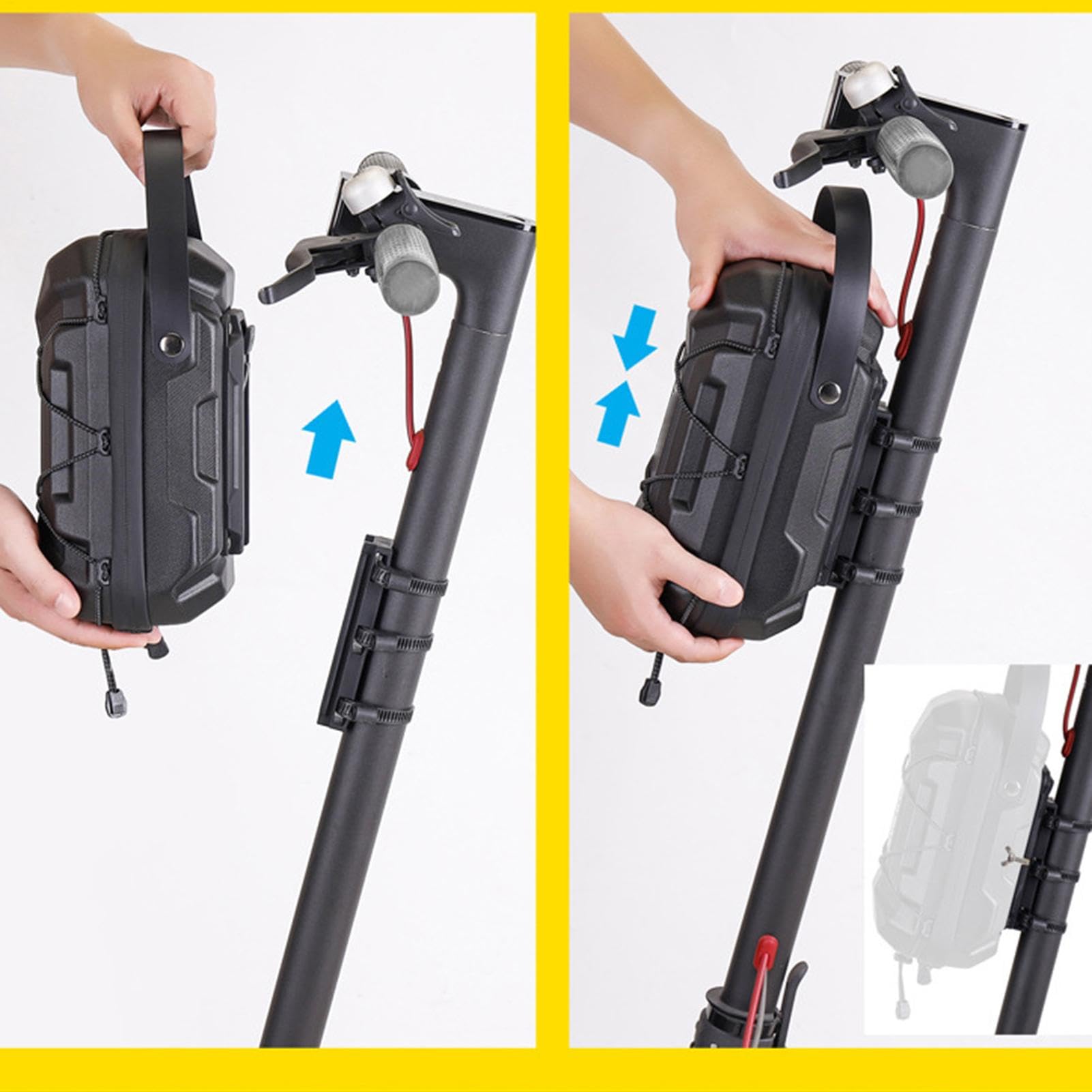 Borsa Per Monopattino Elettrico Organizer Impermeabile Manubrio E Bici | Sacca Frontale Da Manubrio Per Monopattino Elettrico Bici, Organizer Manubrio Anteriore, Per Bambini, Adulti E Tutte Le Età