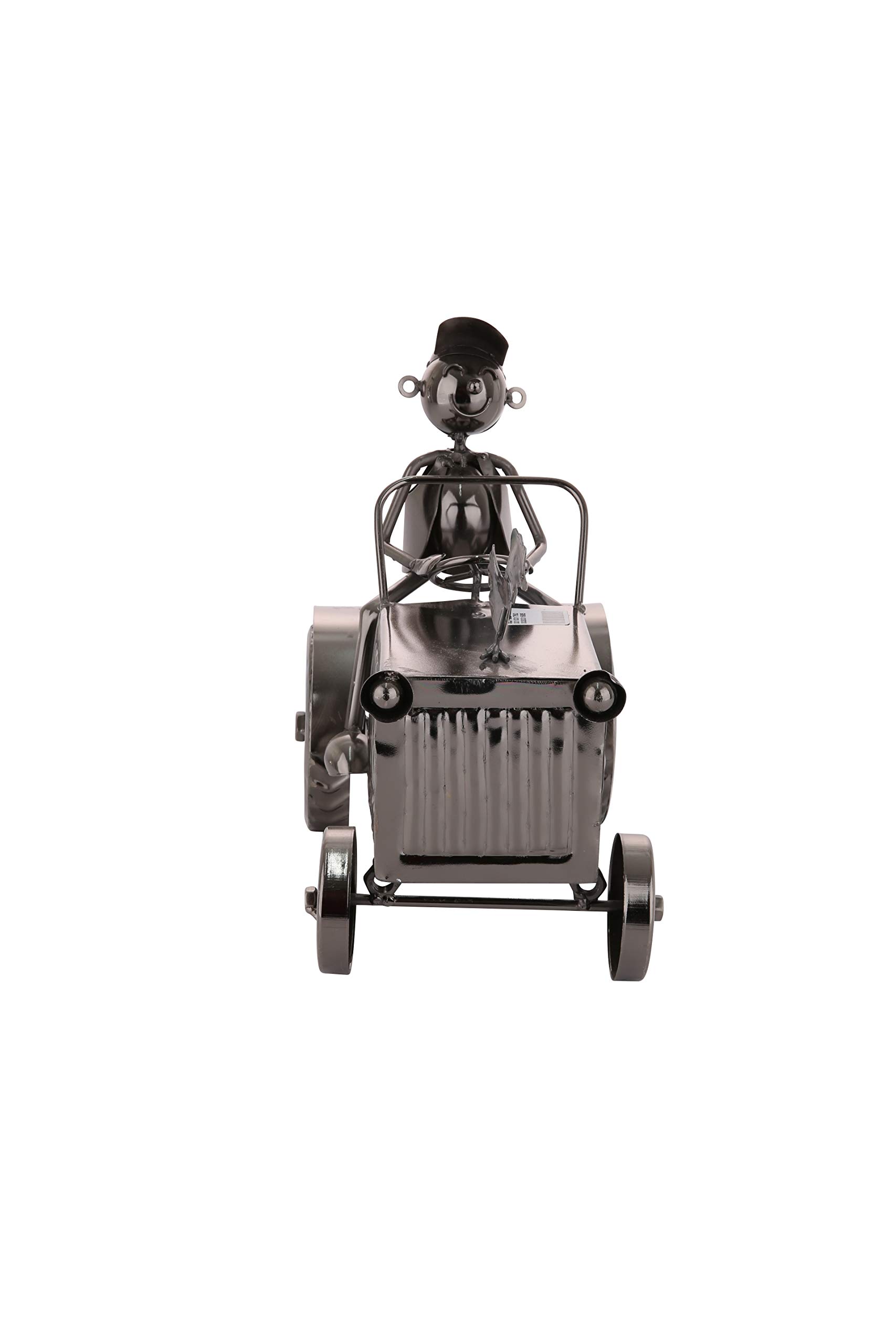 GILDE Weinflaschenhalter Metall vernickelt - Flaschenhalter - Weinständer - Fabr: Silber - Höhe 25 cm