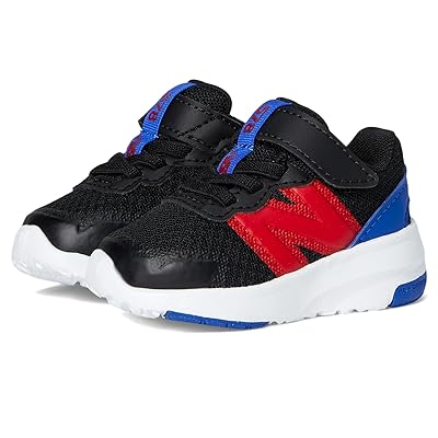 New Balance Kids 578v1 Bungee Lace with Top Strap (Infant/Toddler) Kids Shoes Black/Team Red/Team Royal