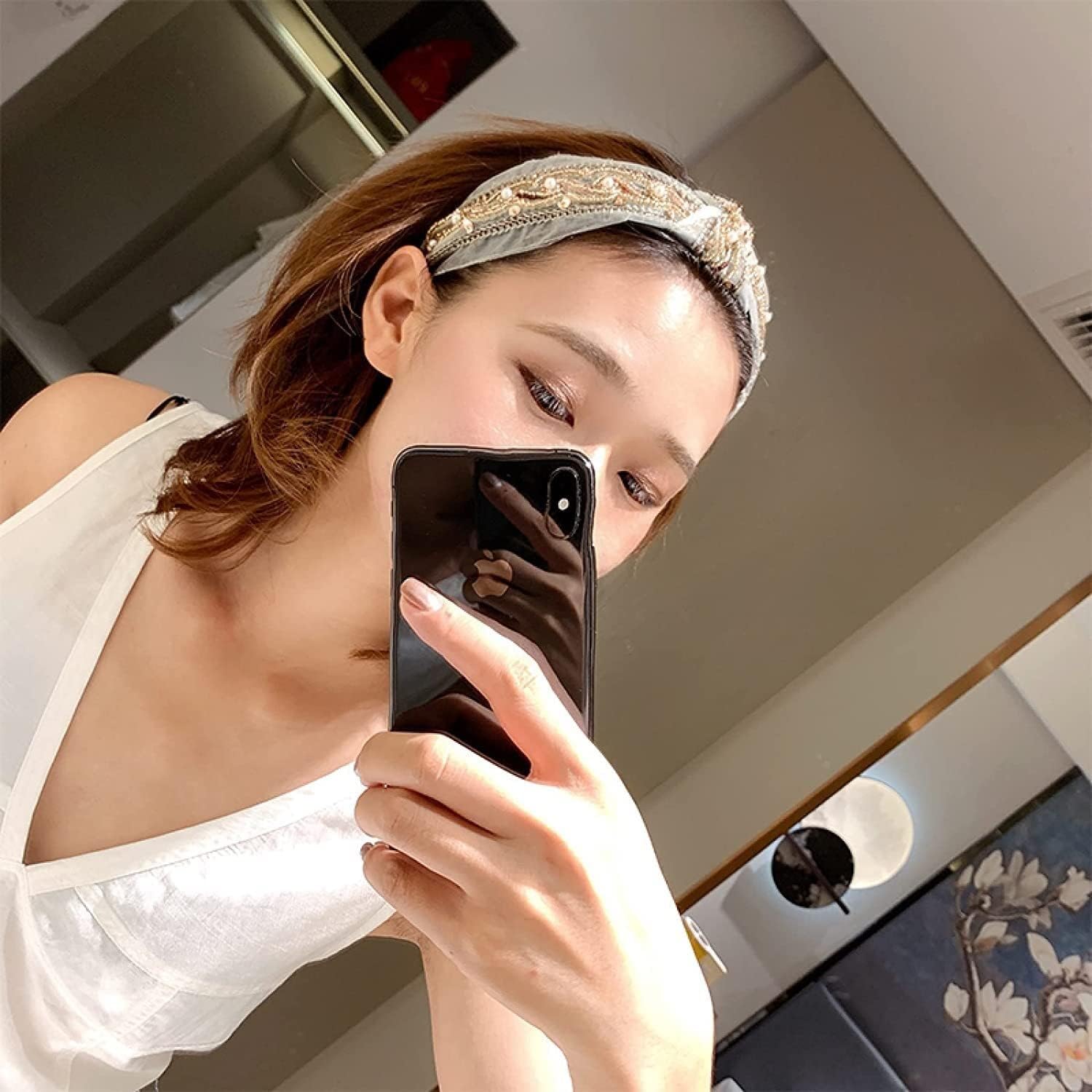 ヘアクリップ、ヘアアクセサリー ヘアピン ハイエンド ファッション ヨーロピアン グッズ ヘッドバンド つば広 手刺繍 ビッグネーム