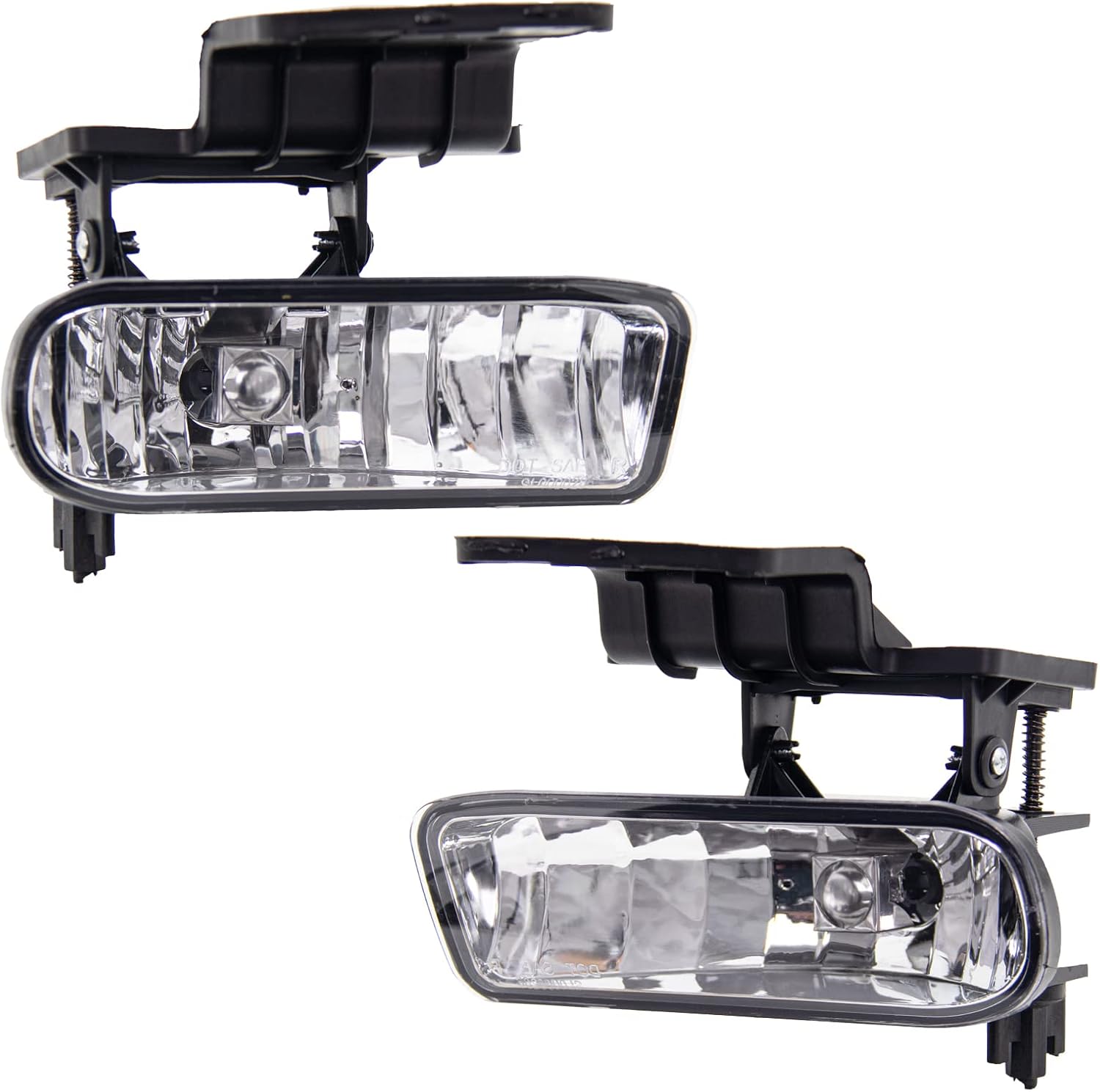 Fog Light Assembly Replacement For 1999-2002 Chevy Silverado 2000-2006 Chevy Suburban/Tahoe With 880 12V 27W Halogen Bulbs(Clear Lens)