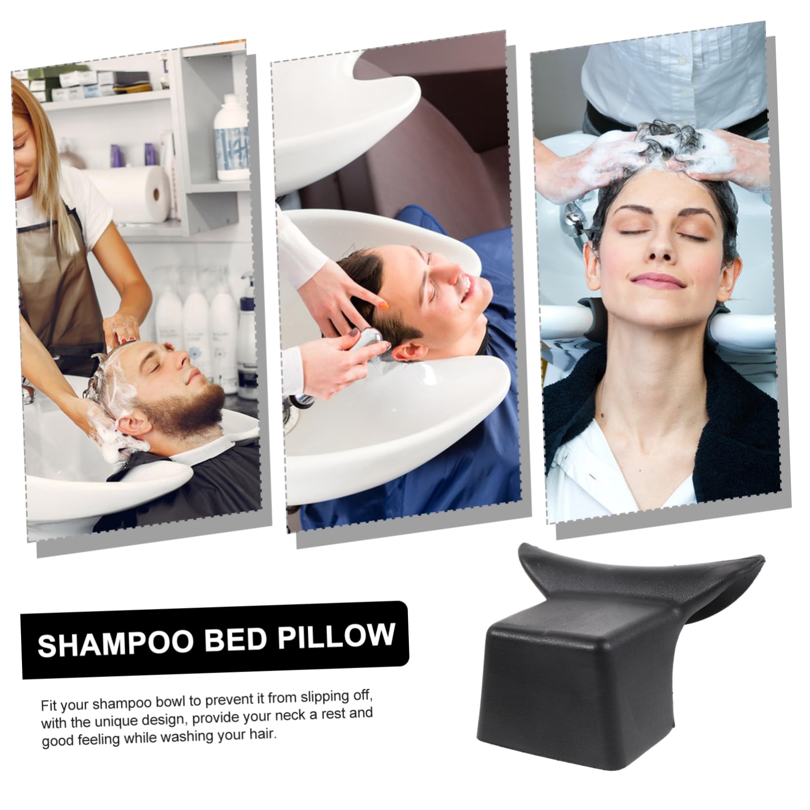 Ipetboom 3piezas Almohada De Lavado De Cabello Cojín De Reposacabezas para Lavabo De Peluquería Soporte De Cuello Reusable y Duradero para Experiencia De Champú Confortable