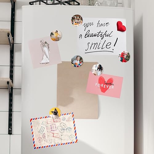 Miniatura 6 de Muka 100 hojas redondas de aluminio en blanco de sublimación de 2.5 pulgadas, tablero de transferencia de calor de aluminio para panca, soporte