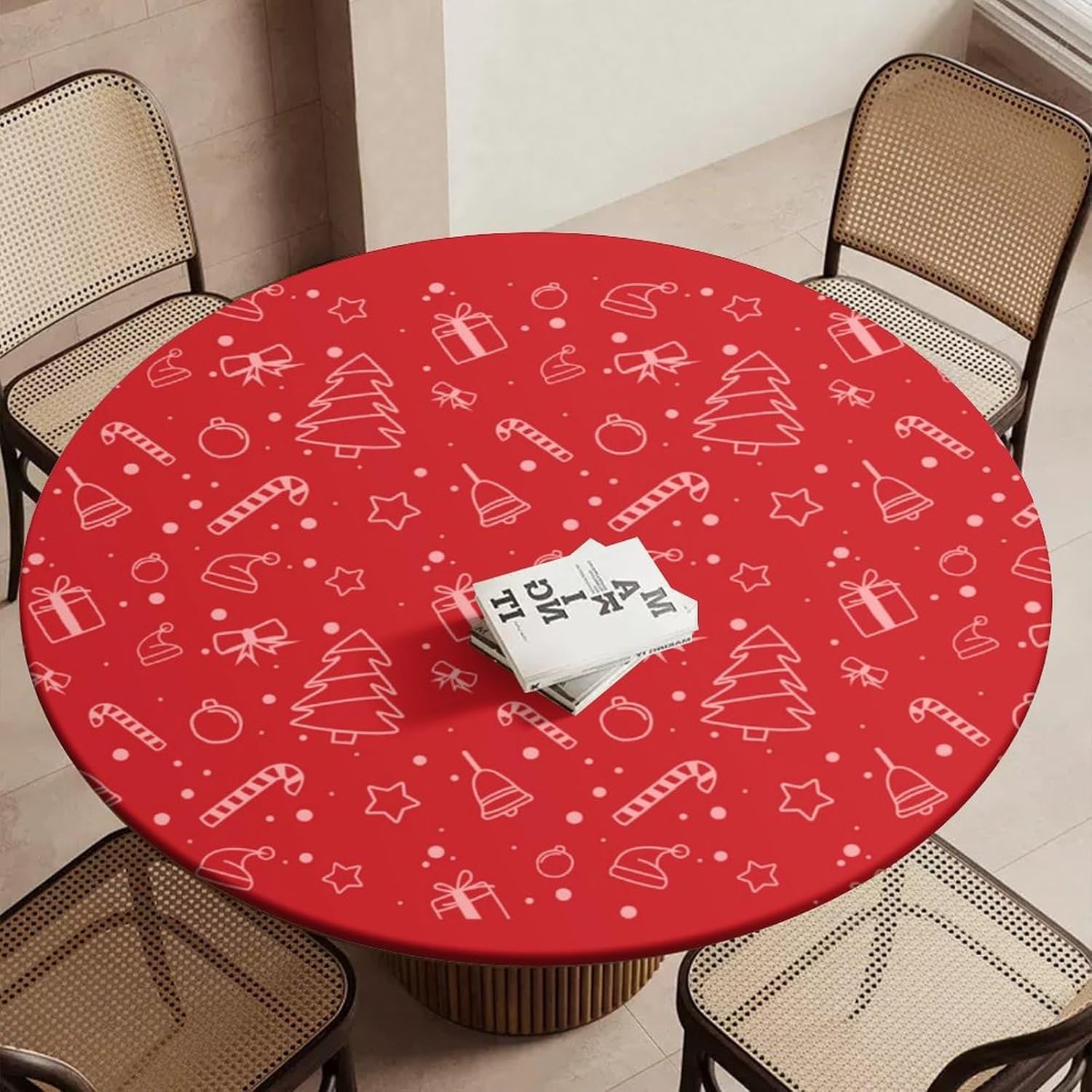 Nappes rondes de Noël : cadeau idéal de pendaison de crémaillère
