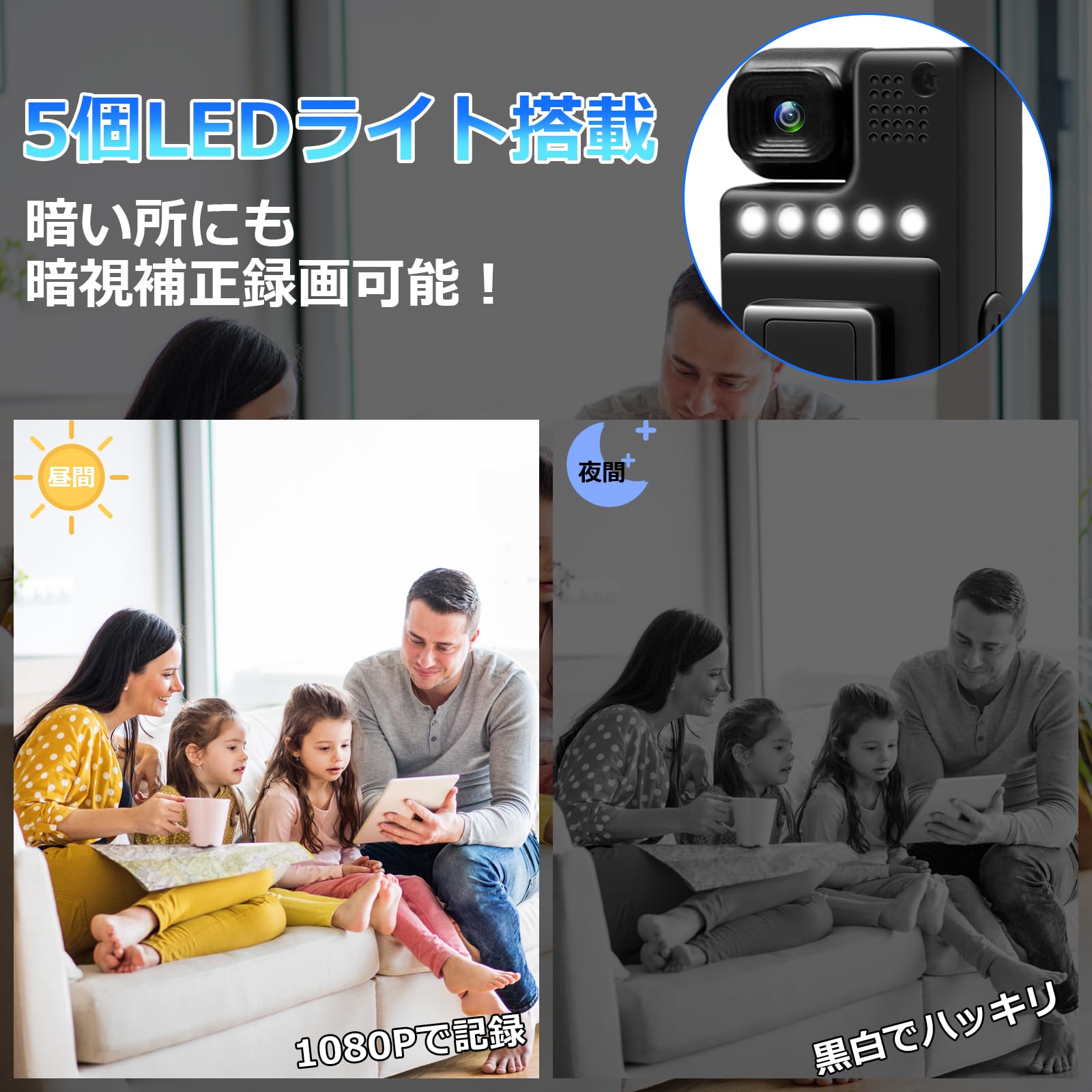 Amazon.co.jp: 超小型カメラ 小型ビデオカメラ ボデイカメラ 防犯