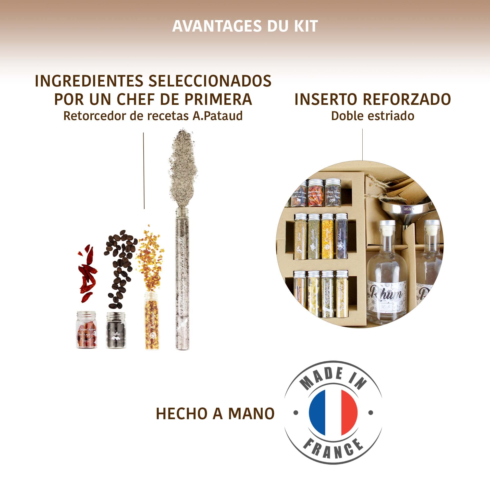 L&G® Kit de Preparación e Infusión de Ron – Set de Regalo DIY para Degustación – Idea de Regalo para Hombres, Cumpleaños, Navidad, San Valentín, Fiestas – Ingredientes de Calidad