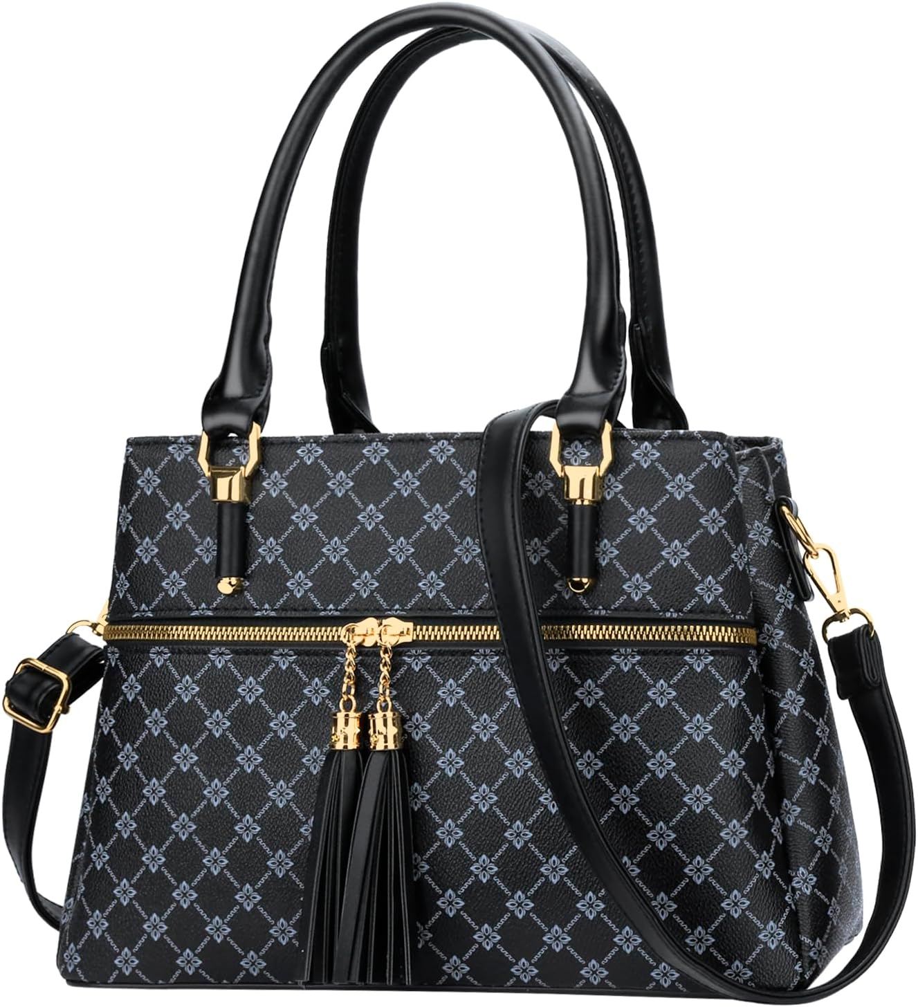 KKXIU Women Satchel Bags Handle Shoulder Handbags and Purses Pockets Zipper Leather Crossbody Bags KKXIU Women Satchel Bags Handle Shoulder Handbags and Purses Pockets Zipper Leather Crossbody Bags