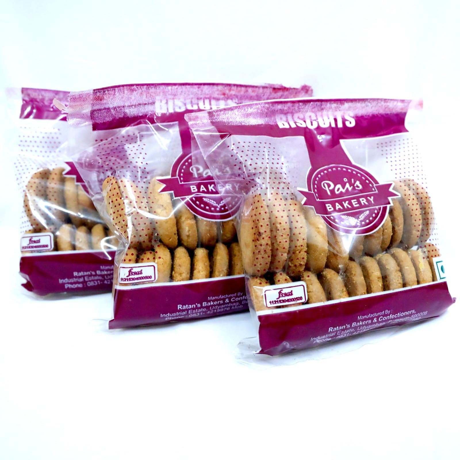 PAI BAKERY | Coconut Cookies Fresh Chai Biscuits Set of 3