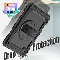 Vista 6 de Timecity Funda para Samsung Galaxy Tab A7 Lite 2021 de 8.7 pulgadas SM-T220/T225/T227 con protector de pantalla, resistente funda protectora