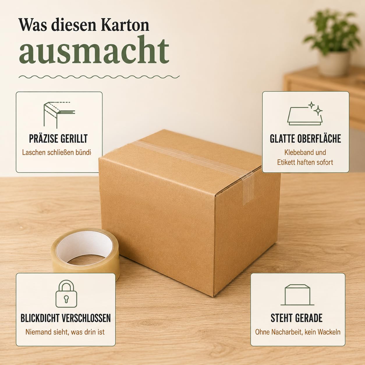 GiDeli Versandkarton Klein Doppelwellig 250x200x170 mm - Faltkarton 60er Set - 5-lagige Wellpappe, BC-Welle - Robuste Bauart, glatte Oberfläche Für Warenversand und Lagerung - Flachliegend geliefert