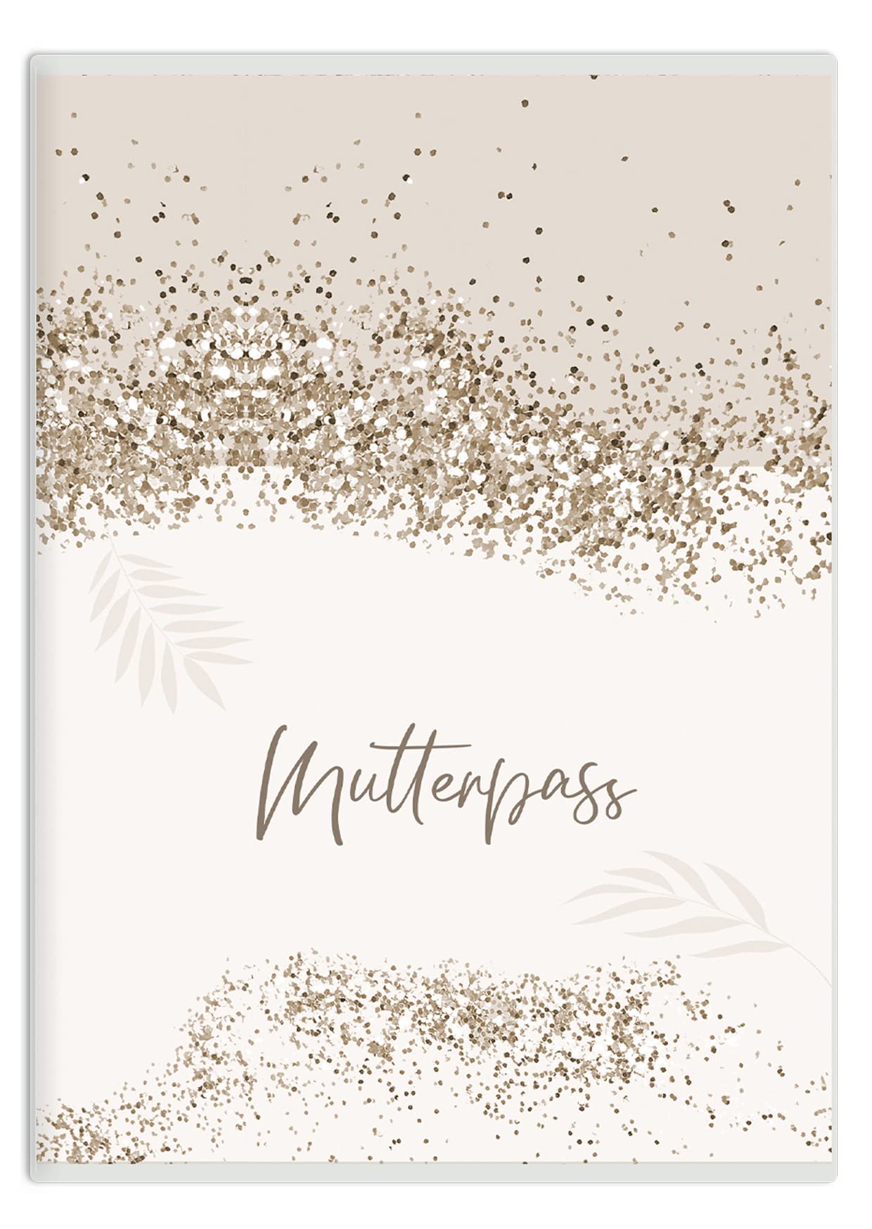 HIMMEL.HERZ.PAPIER Maternity Log Cover - High-Quality Protective Cover for Your Maternity Log - Glitter, 1 Stück (1er Pack)