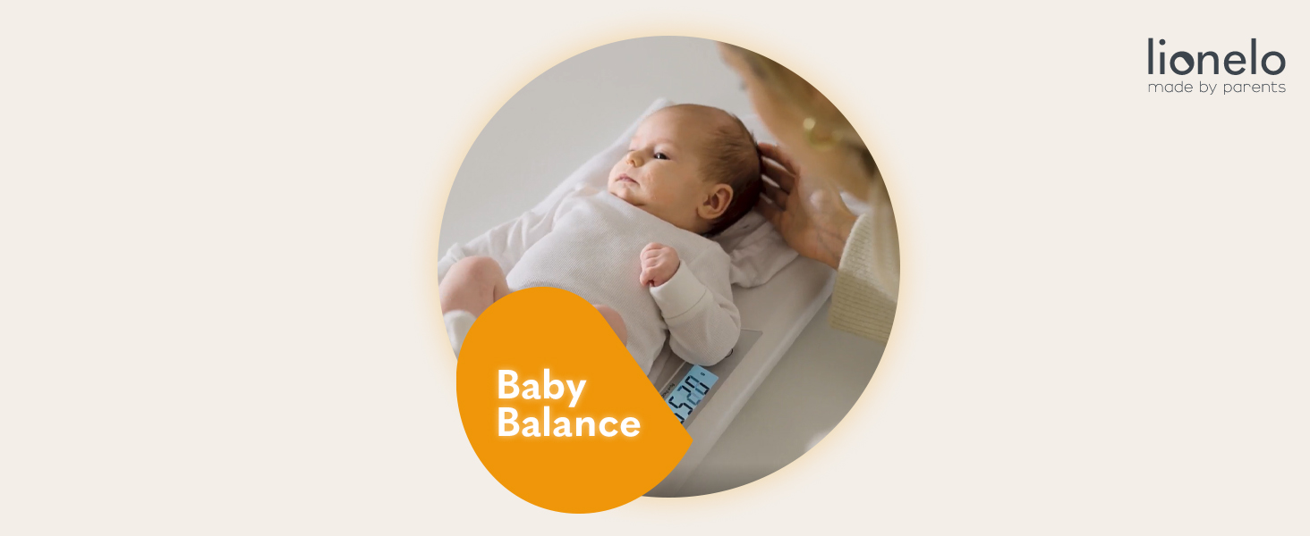 Pèse-Bébé Électronique Lionelo BabyBalance - Précision 5g - Mémoire - Écran LCD - Jusqu'à 20kg