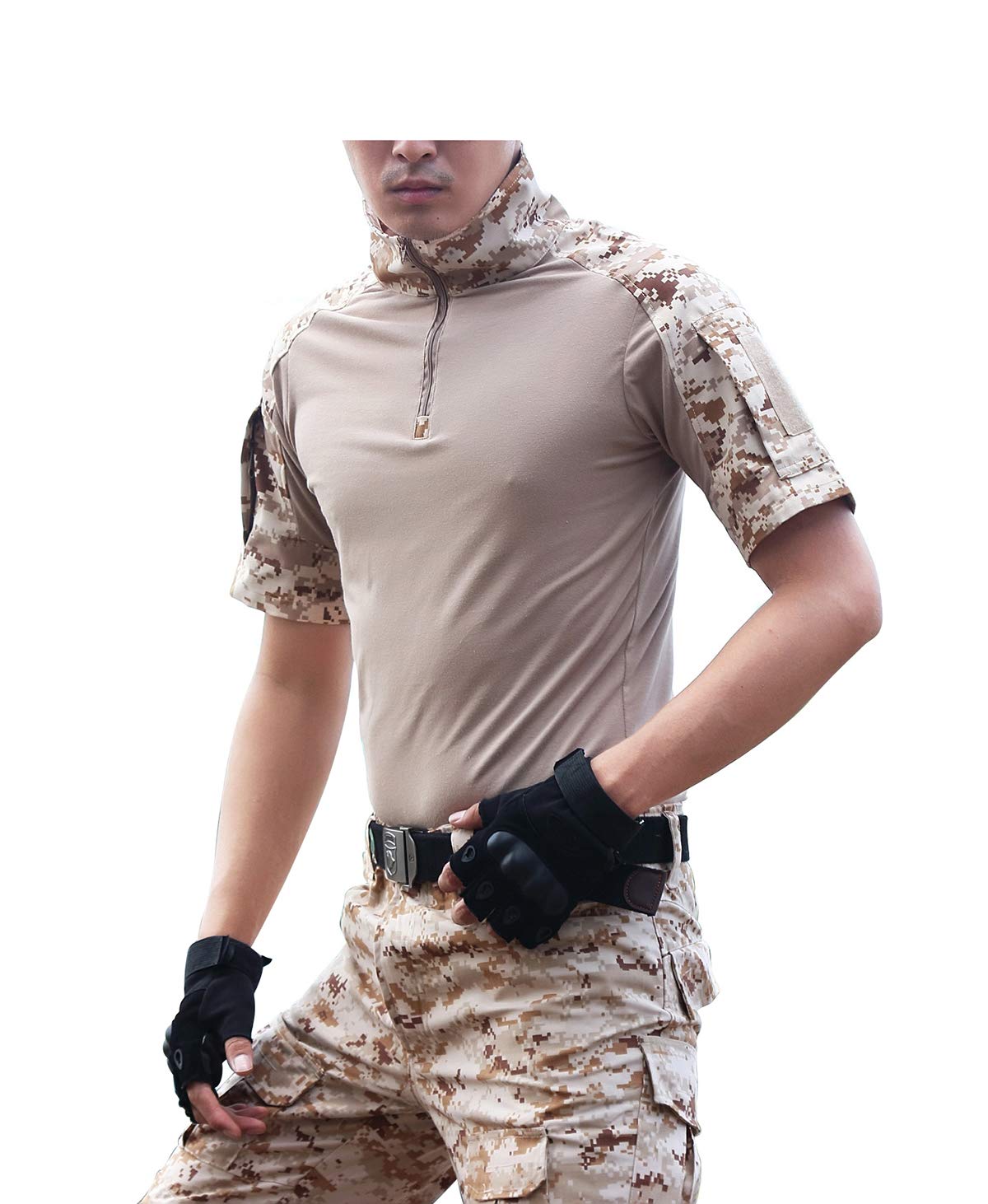 Amazon | FiSound サバゲー迷彩服Tシャツ＋コンバットパンツ＋