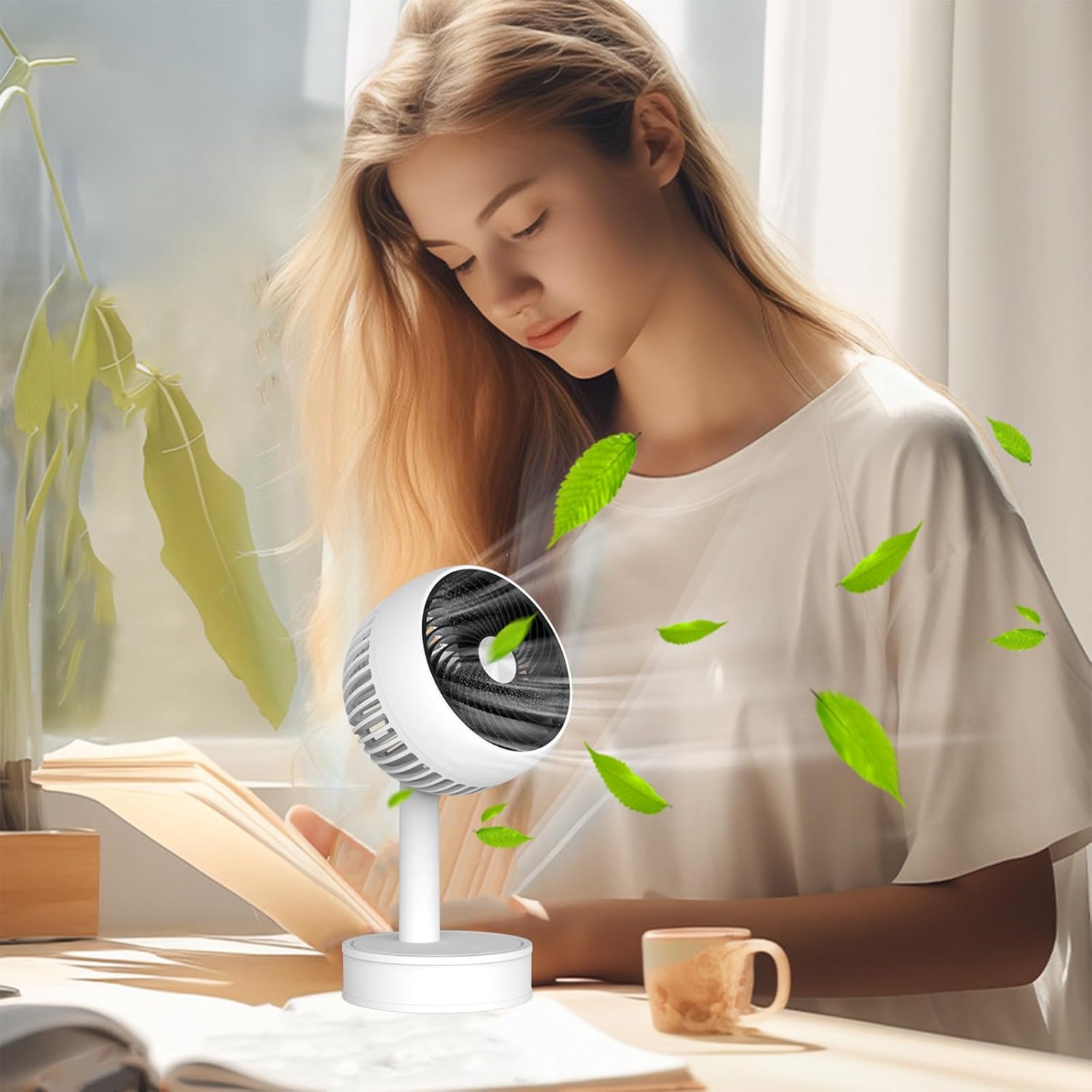 Cooling Fan For Room Mute Electric Fan Desktop Air Cooler with 3 Speed Air Conditioner Portable Fan Portable