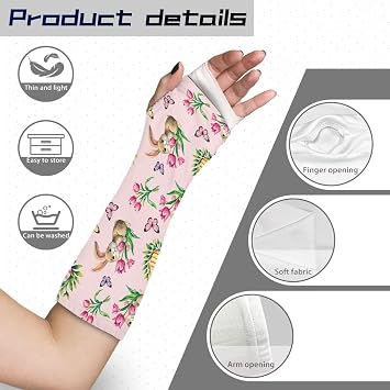 Bunny Pink Arm Cast Cover Elastic Arm Cast Protector Easter Decorative Cast Cover Reusable Arm Cast Protector Size S Scratcher Protector Sleeves for Arm Women