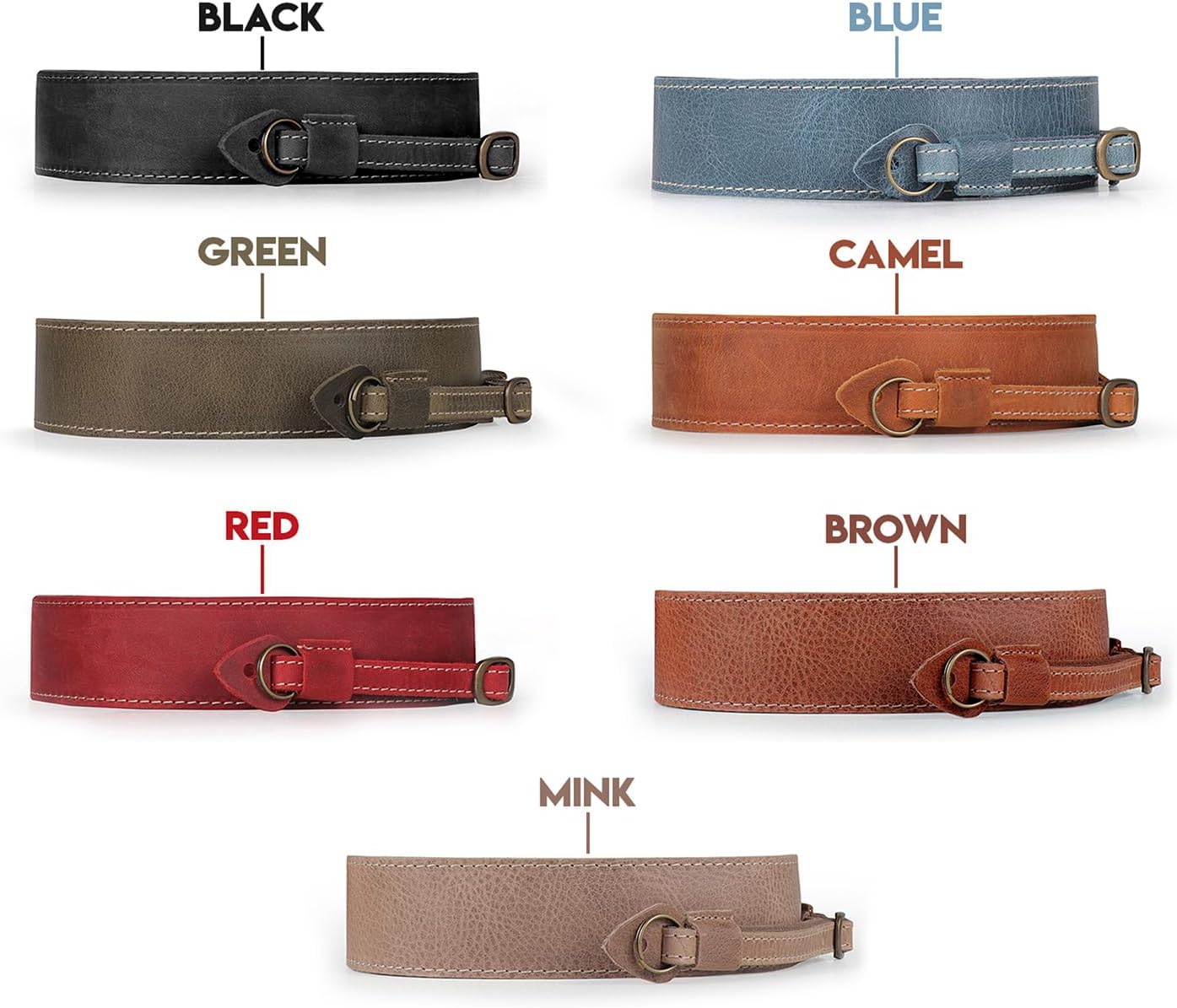 MegaGear SLR, DSLR Sierra Series Genuine Leather Camera Shoulder or Neck Strap - Image 5