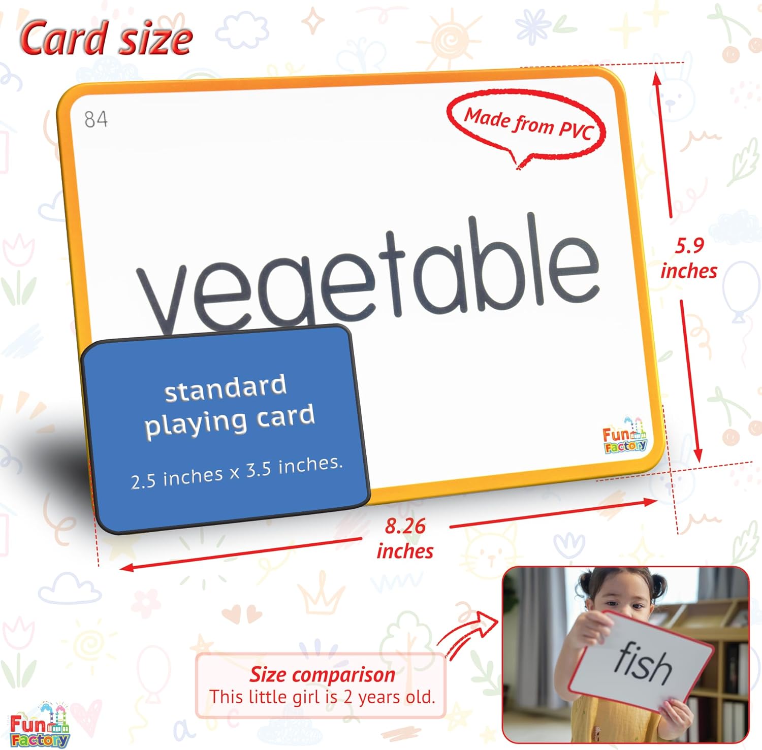 100 Real-Image Flash Cards for Toddlers 1-3 – Large Waterproof Learning Cards, Montessori Preschool Educational Toys for Kids, Durable Flashcards with Pictures and Words (Mom’s Choice Award)