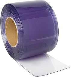 Kerbl Tenda in PVC, 200x2 mm, Trasparente, Rotolo da 25 m, Tenda a strisce, Tenda anti-mosche, PVC stabilizzato UV, da -20 a 50 °C, Accorciabile a qualsiasi lunghezza